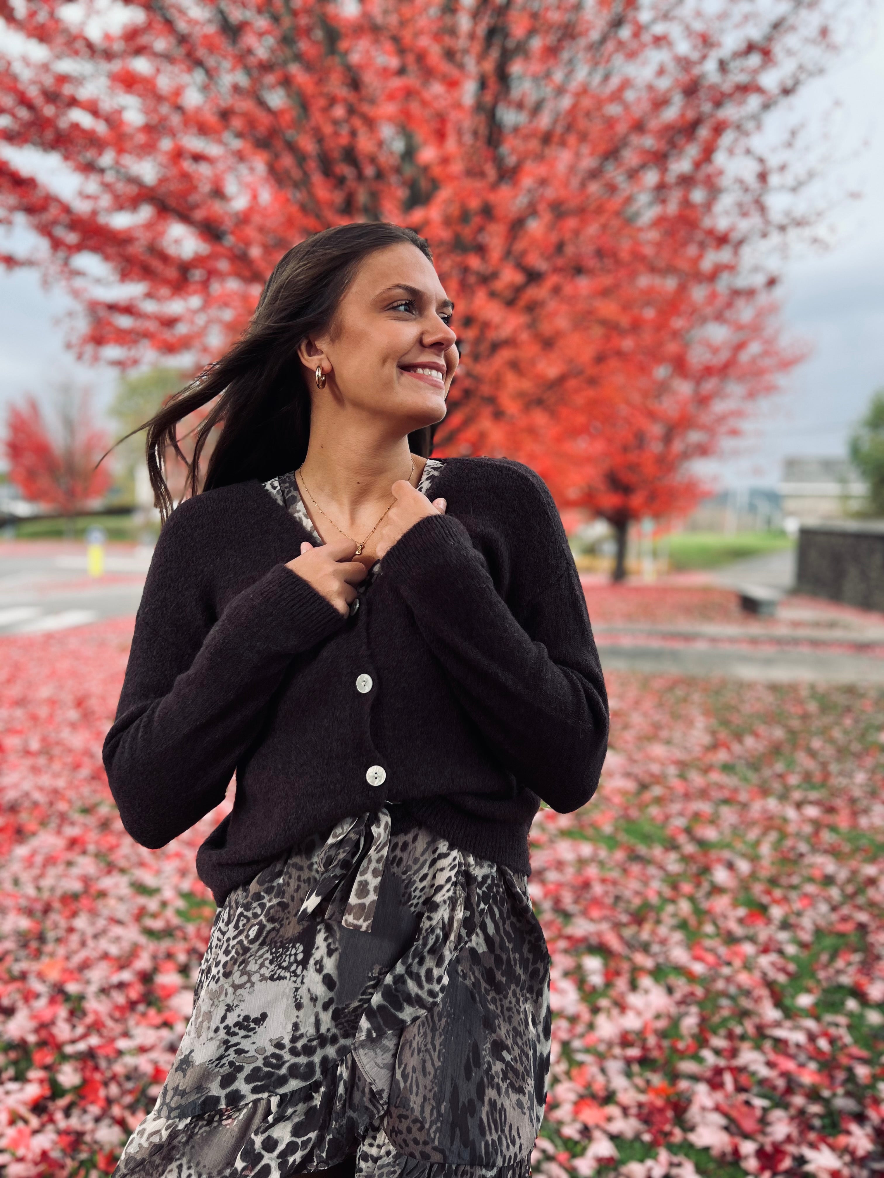 Notre gilet MONICA marron