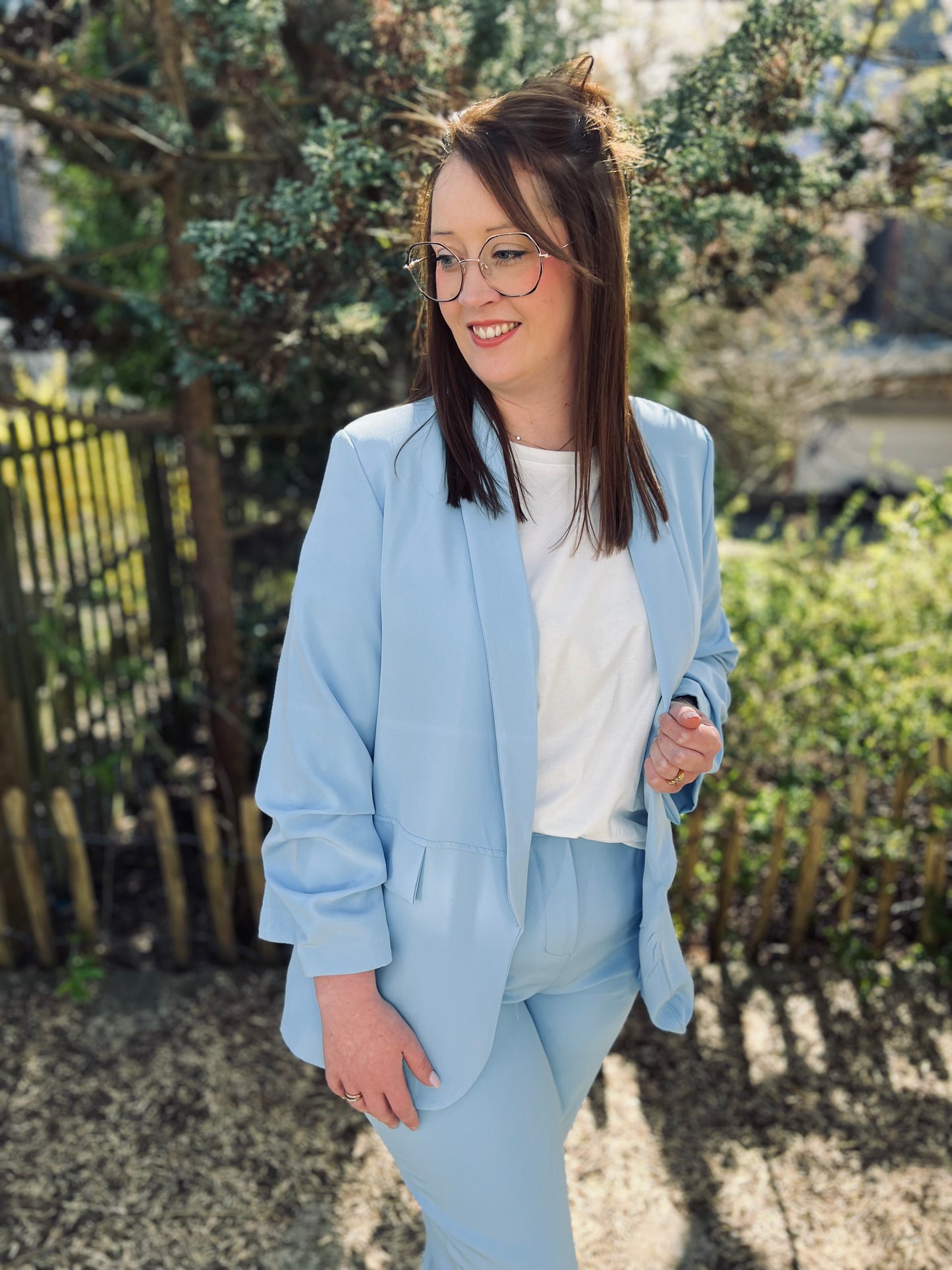 Blazer MILA bleu ciel