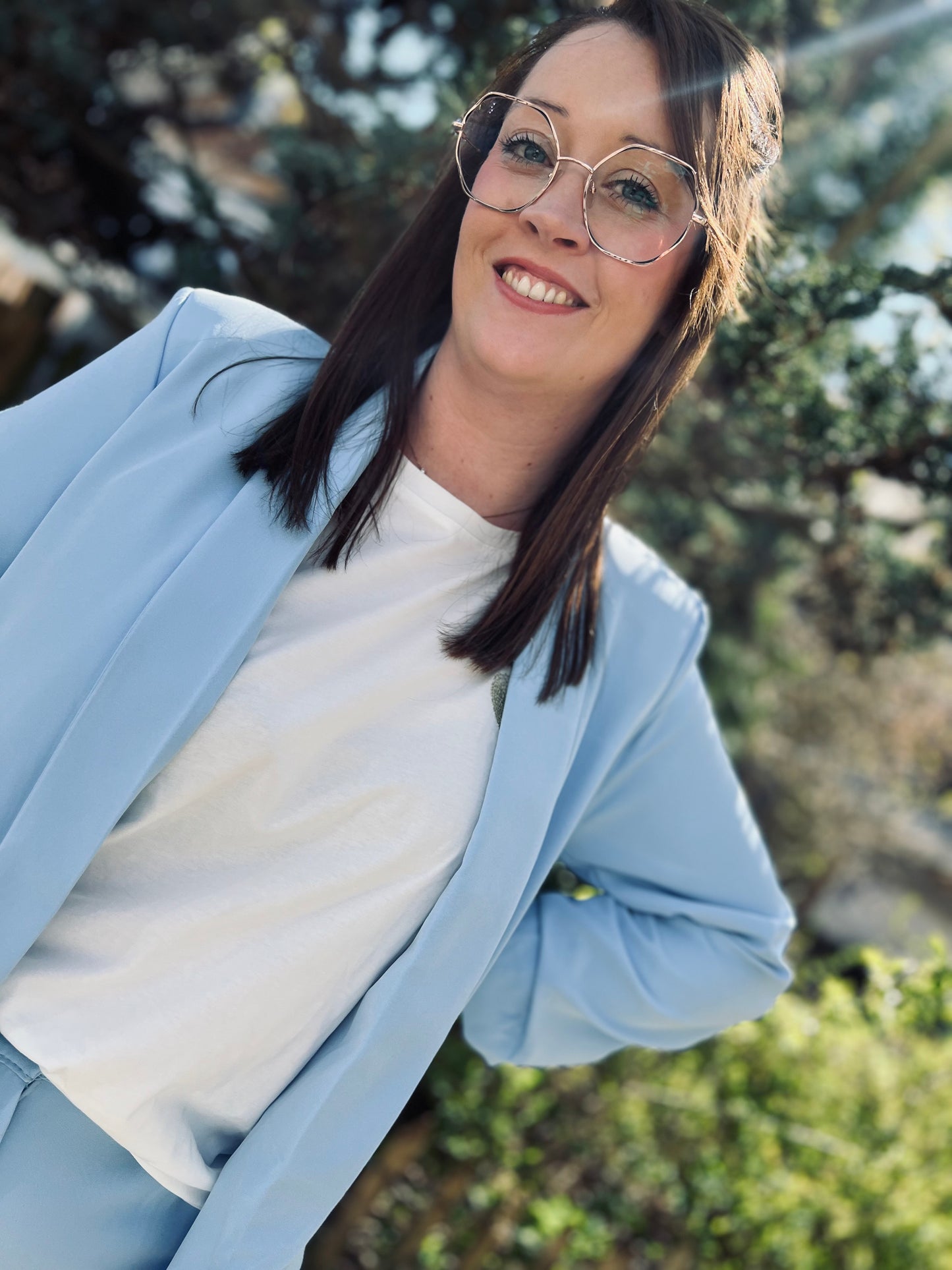 Blazer MILA bleu ciel