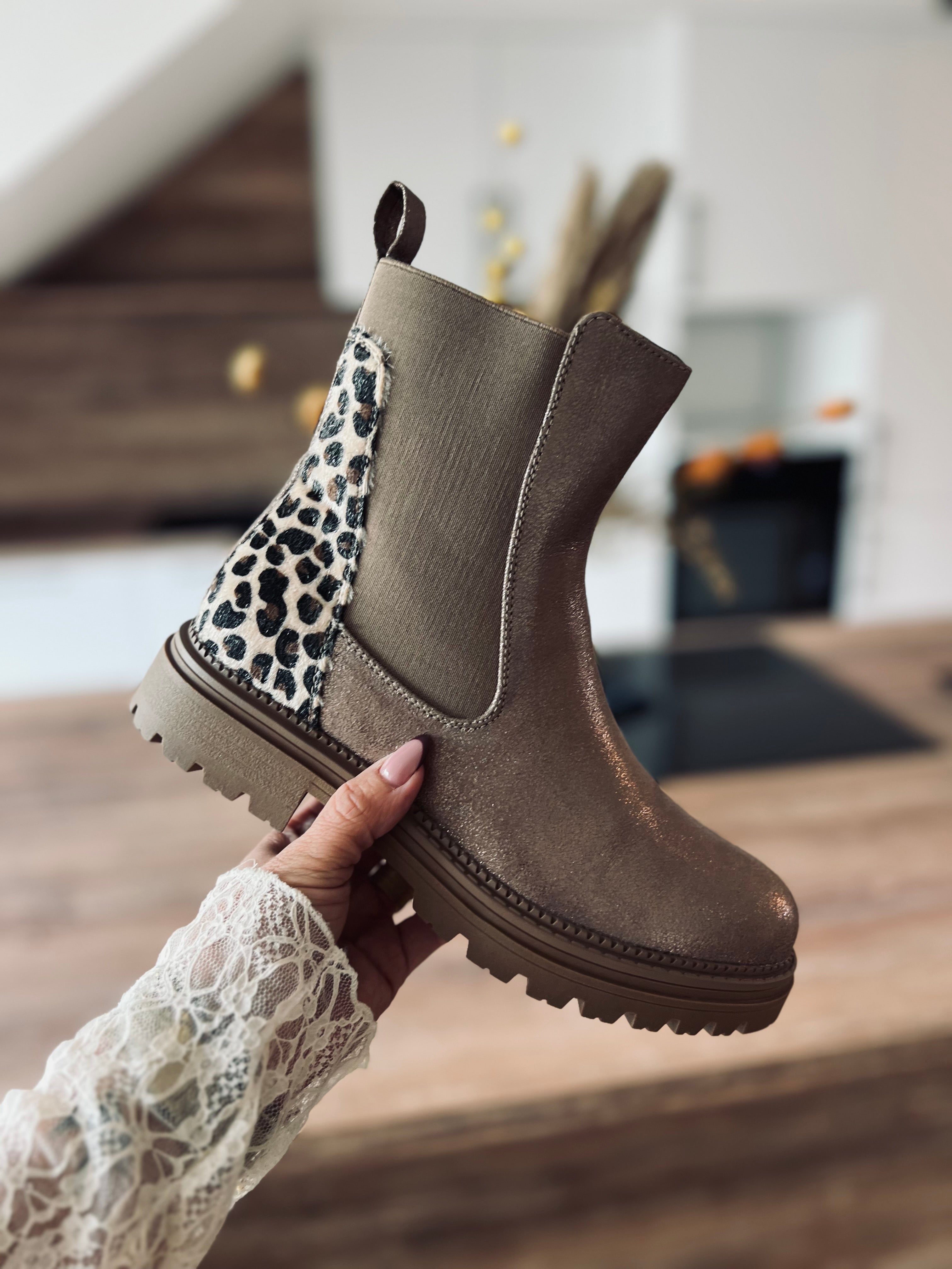 Nos bottines EZRA&LEO beige