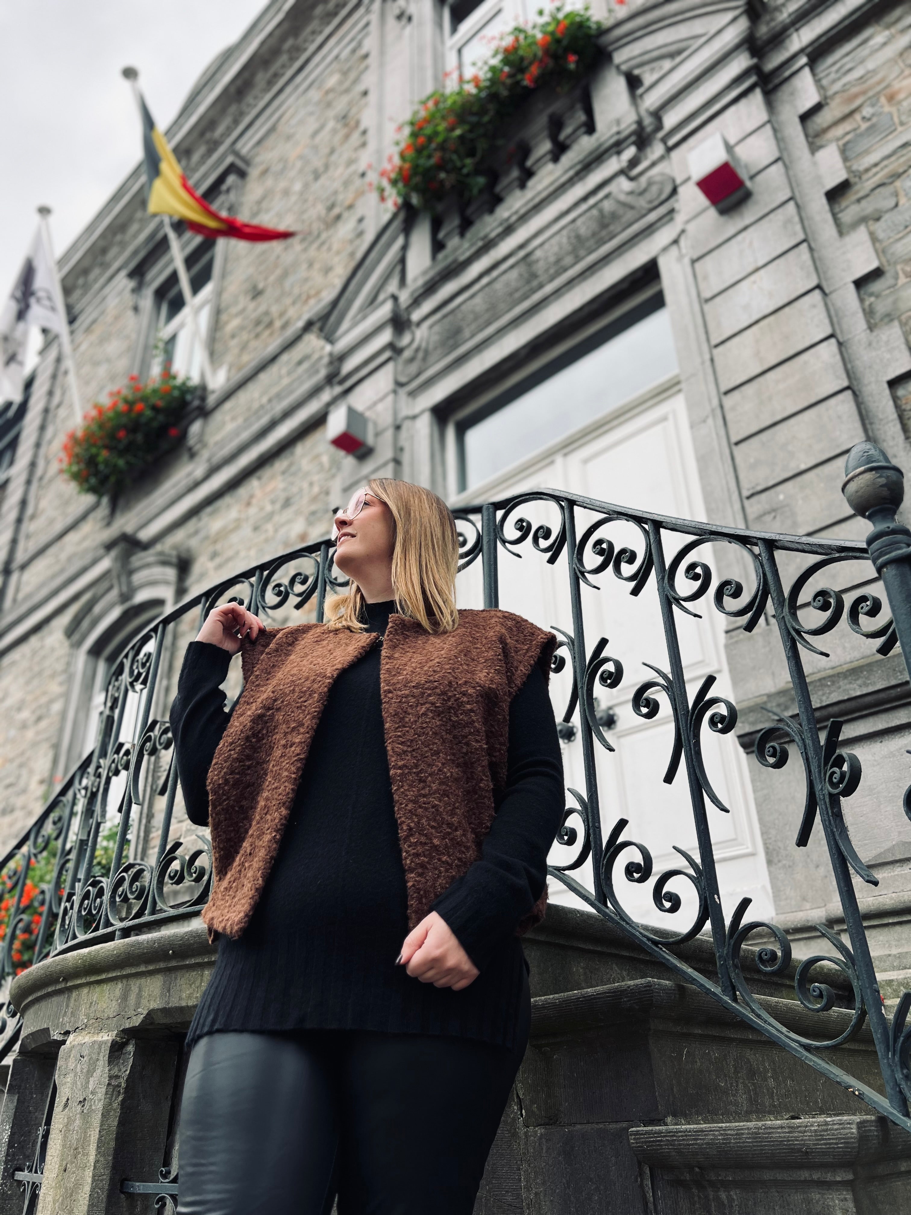 Notre gilet sans manches HARY marron