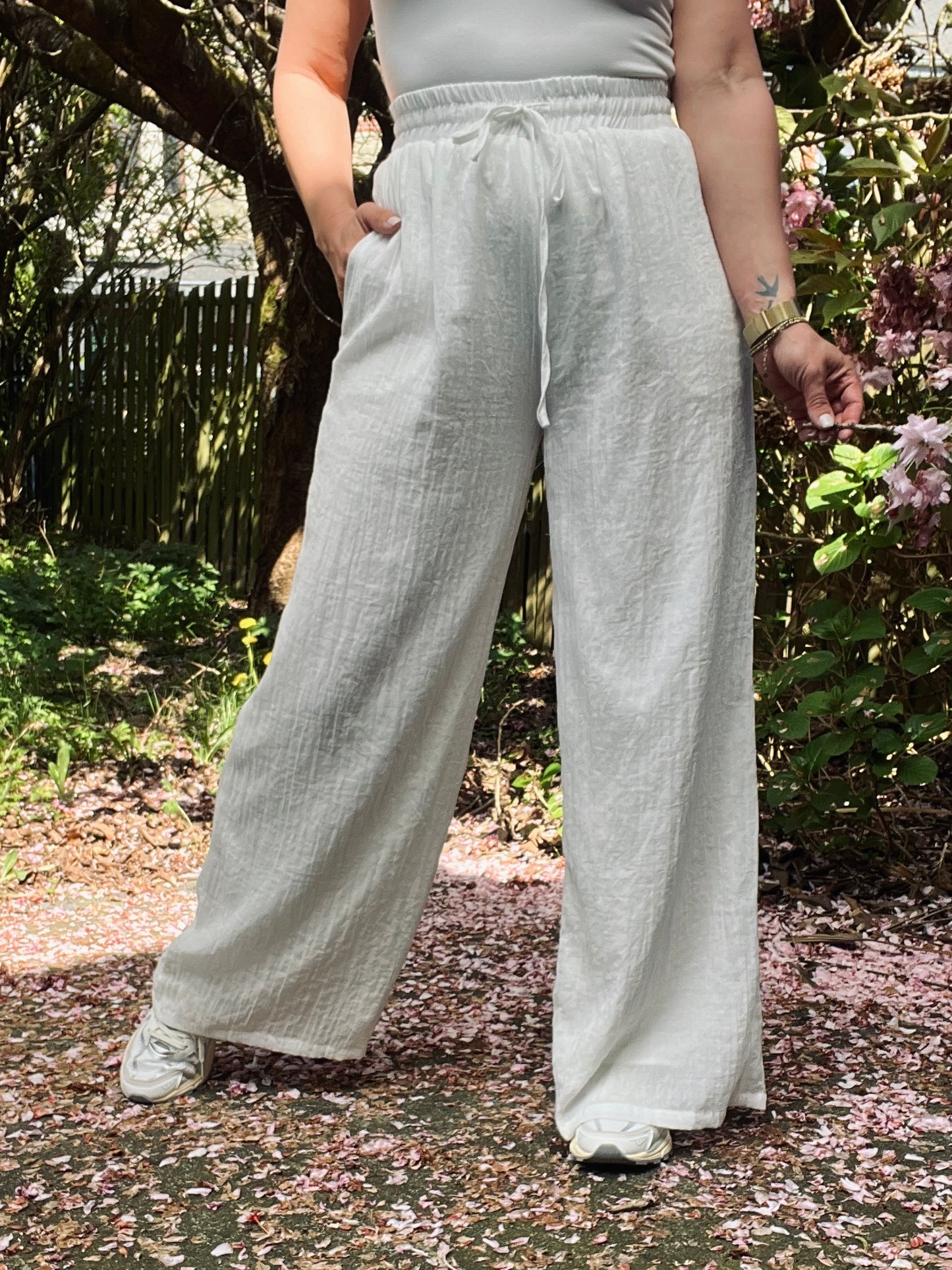Pantalon NEHUDA blanc