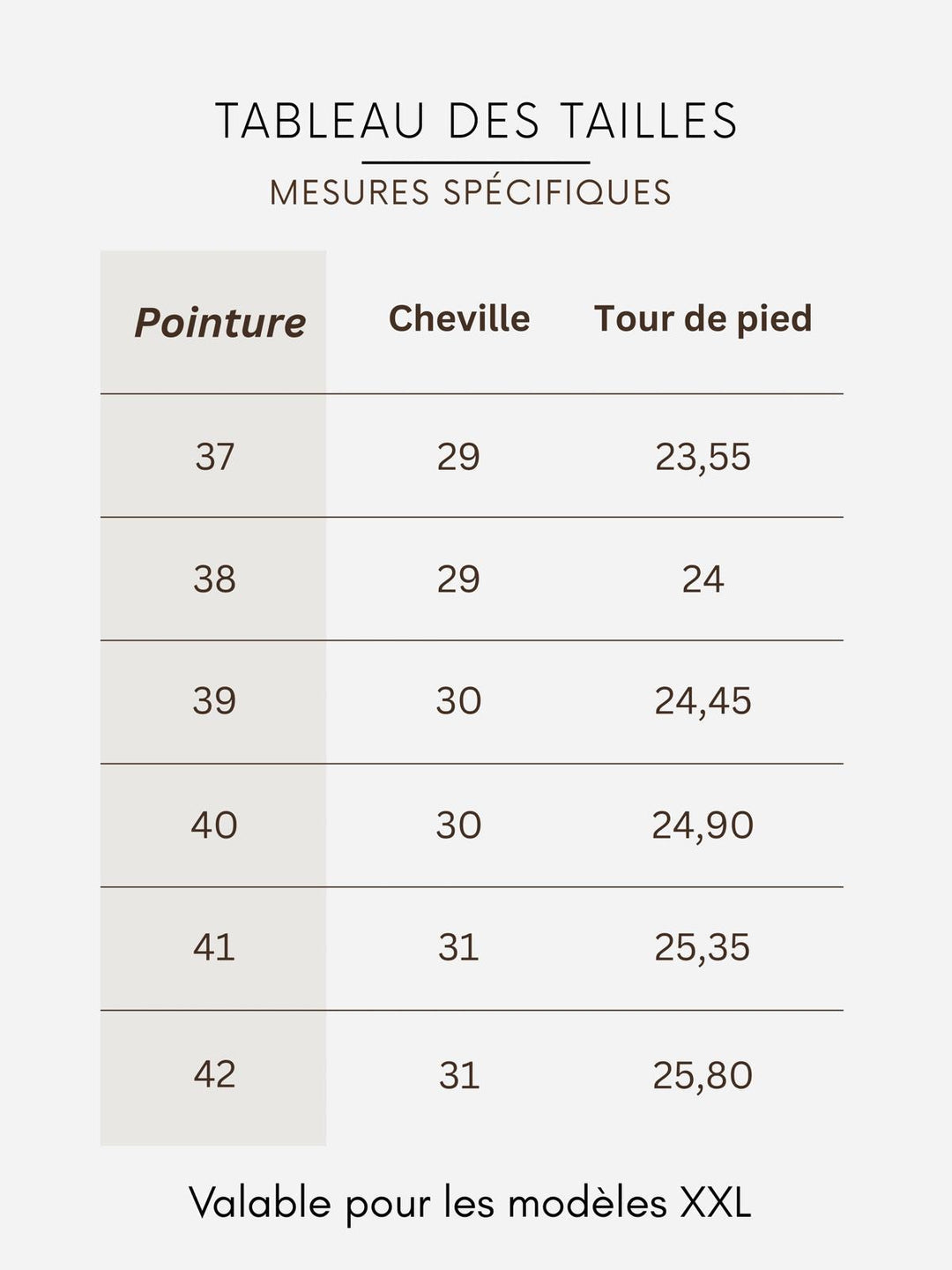 Nos bottes « GIULIA » NOIR XXL