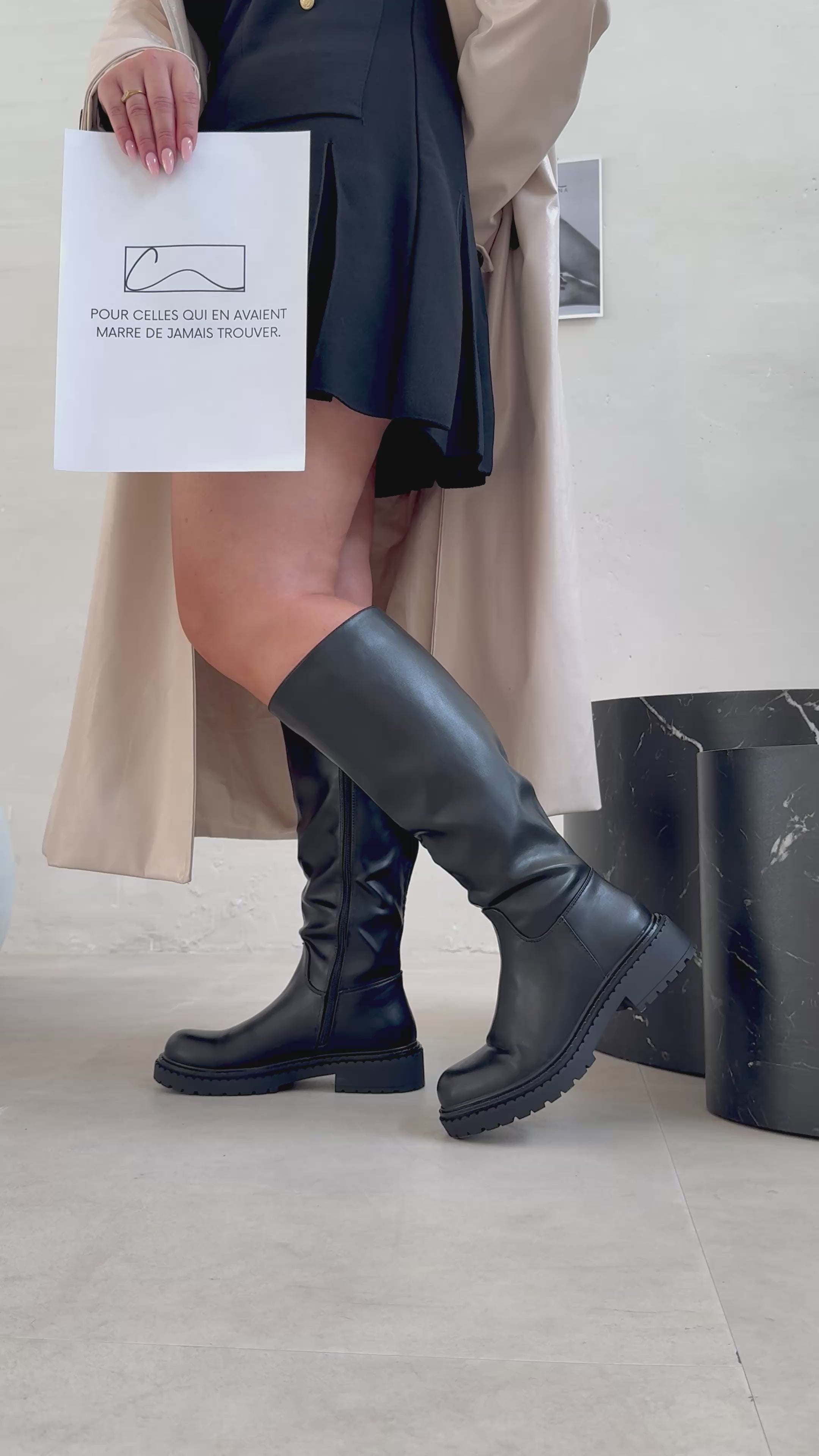 Nos bottes « CATERINA » NOIR XL