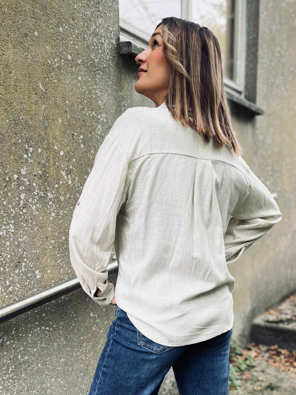 Notre chemisier SOFIA beige