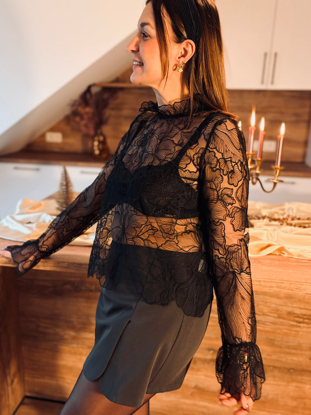 Notre blouse GULIA noir