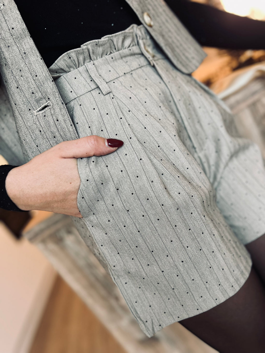 Notre short EVA beige