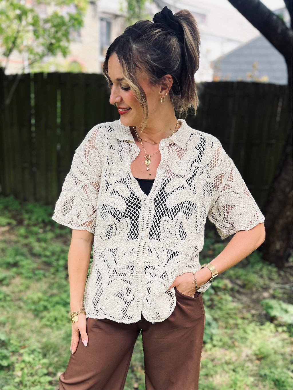 Notre gilet crochet JADE