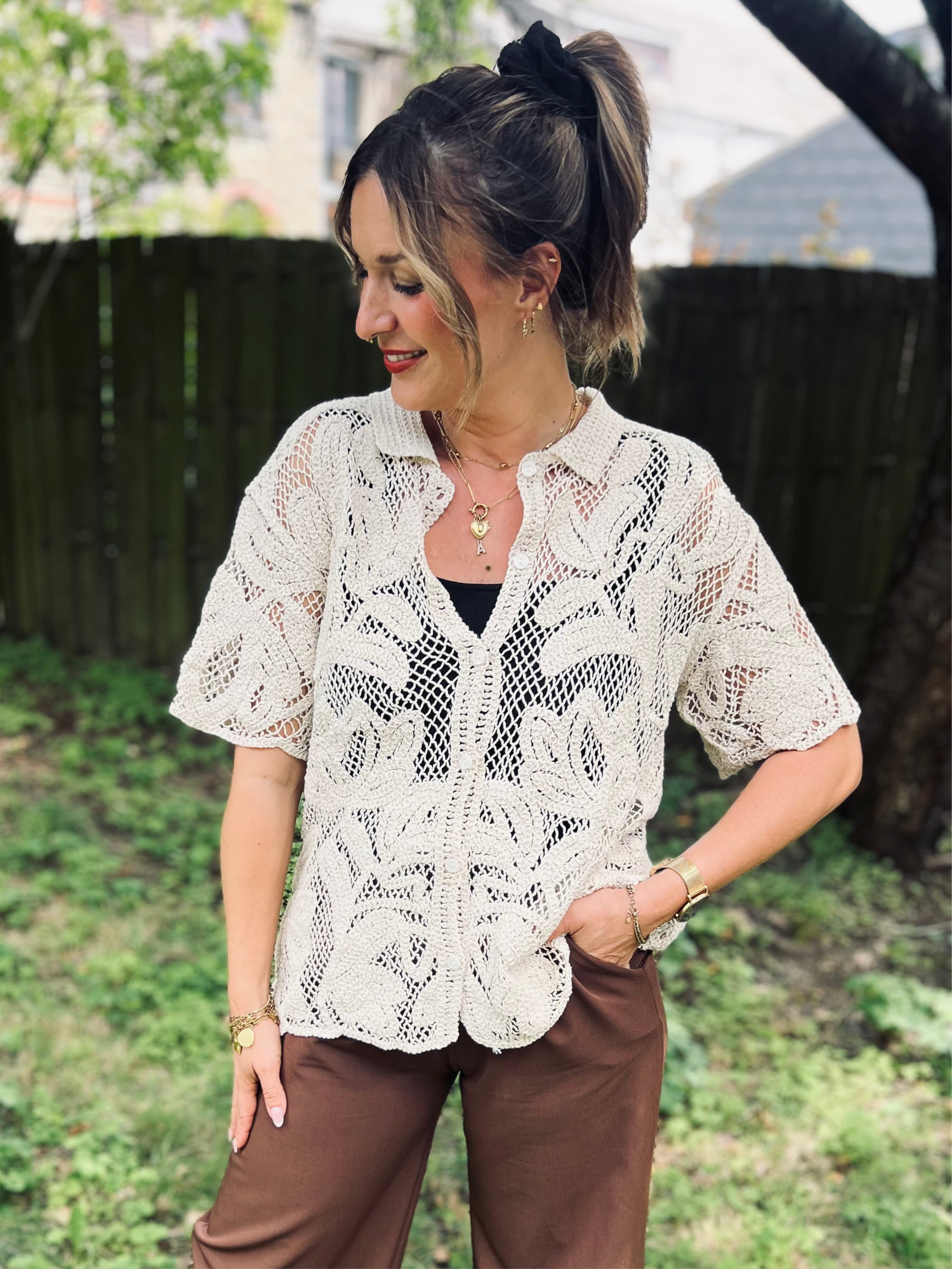 Notre gilet crochet JADE