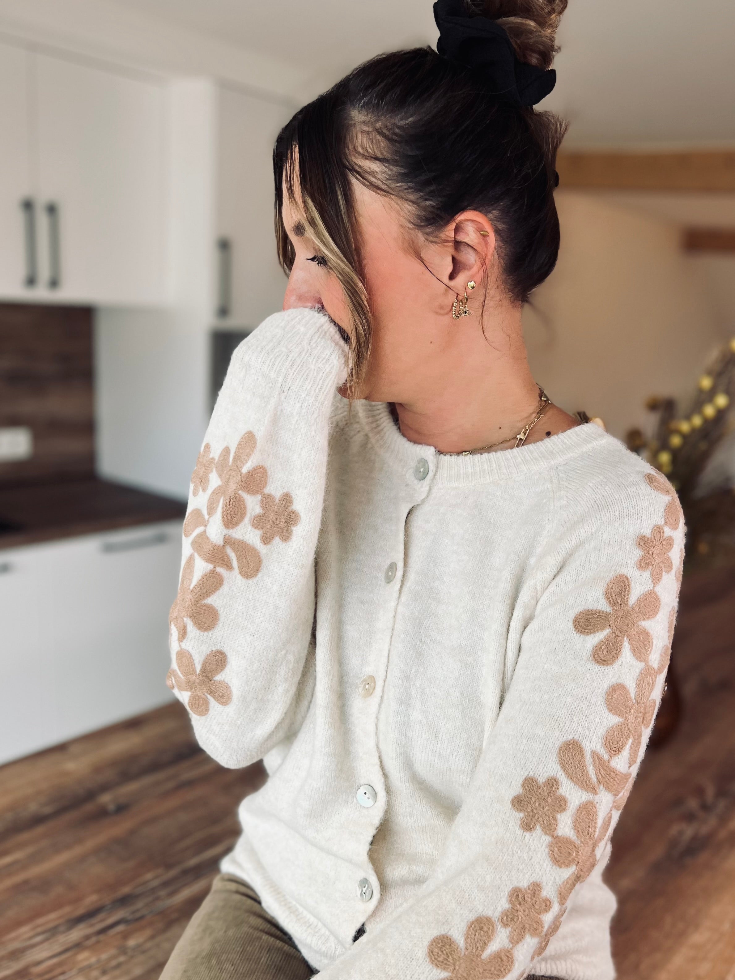 Notre gilet FLOWERS