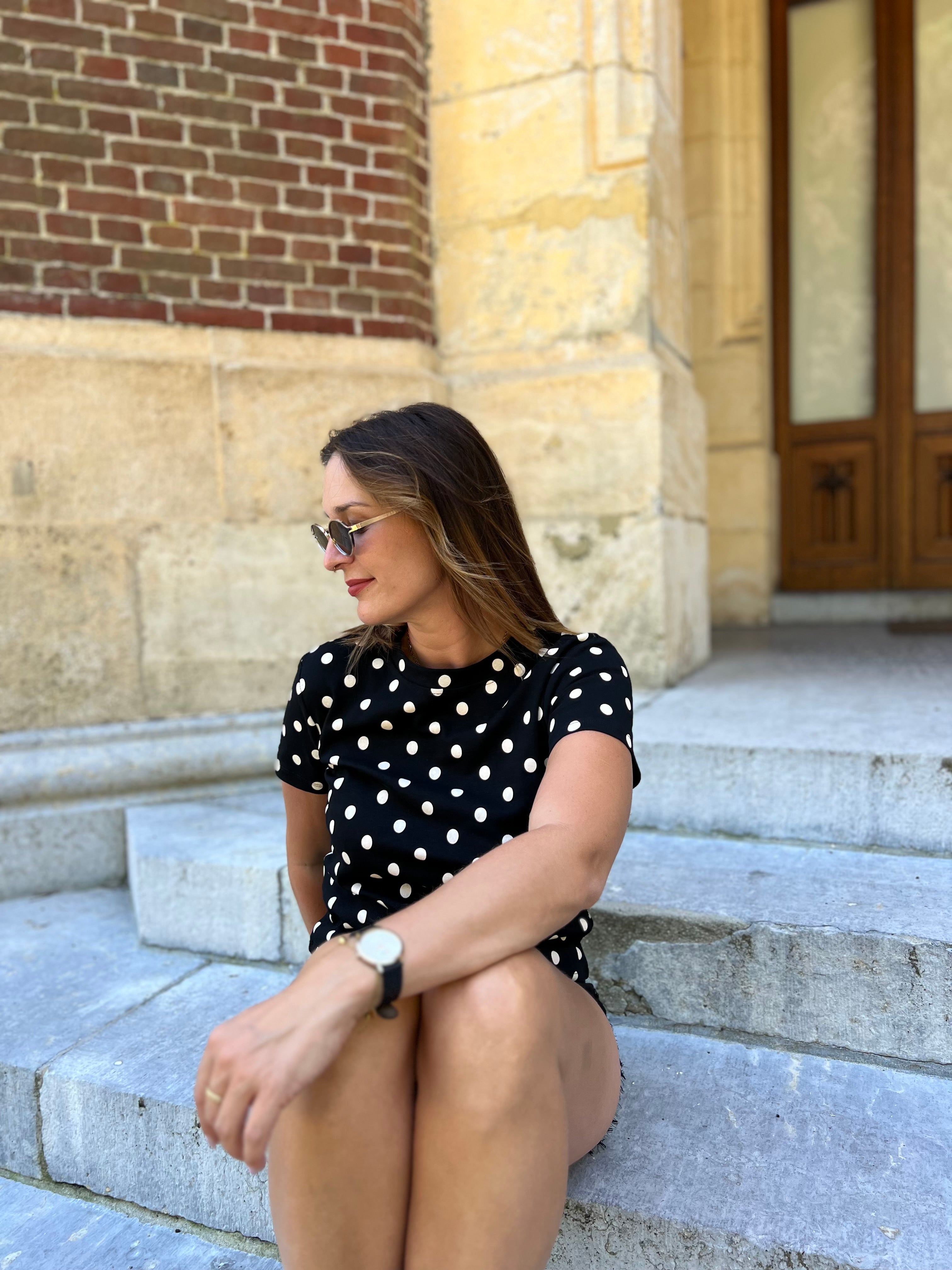 LE T-SHIRT À POIS
