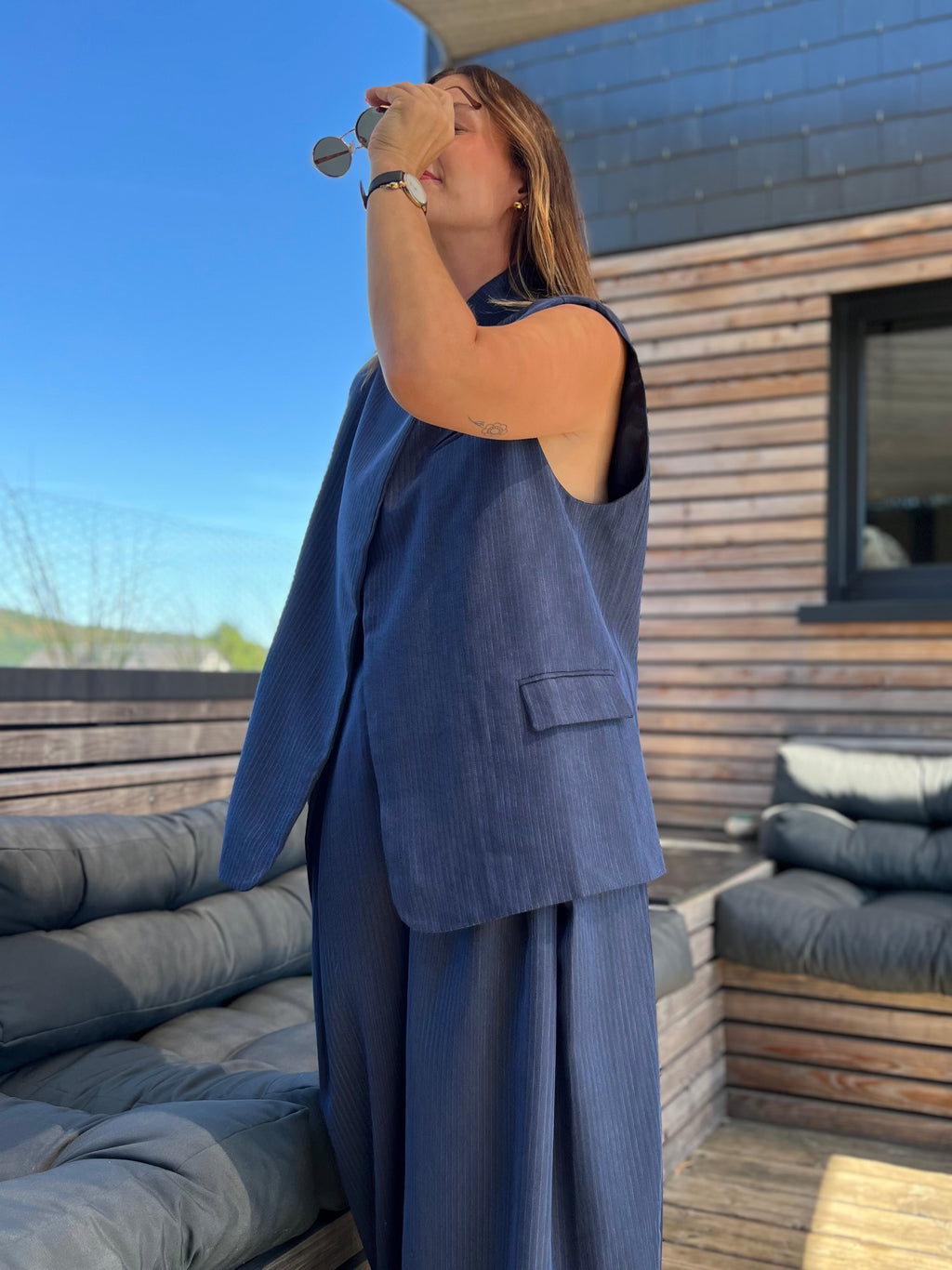 LE BLAZER BROOKE SANS MANCHES