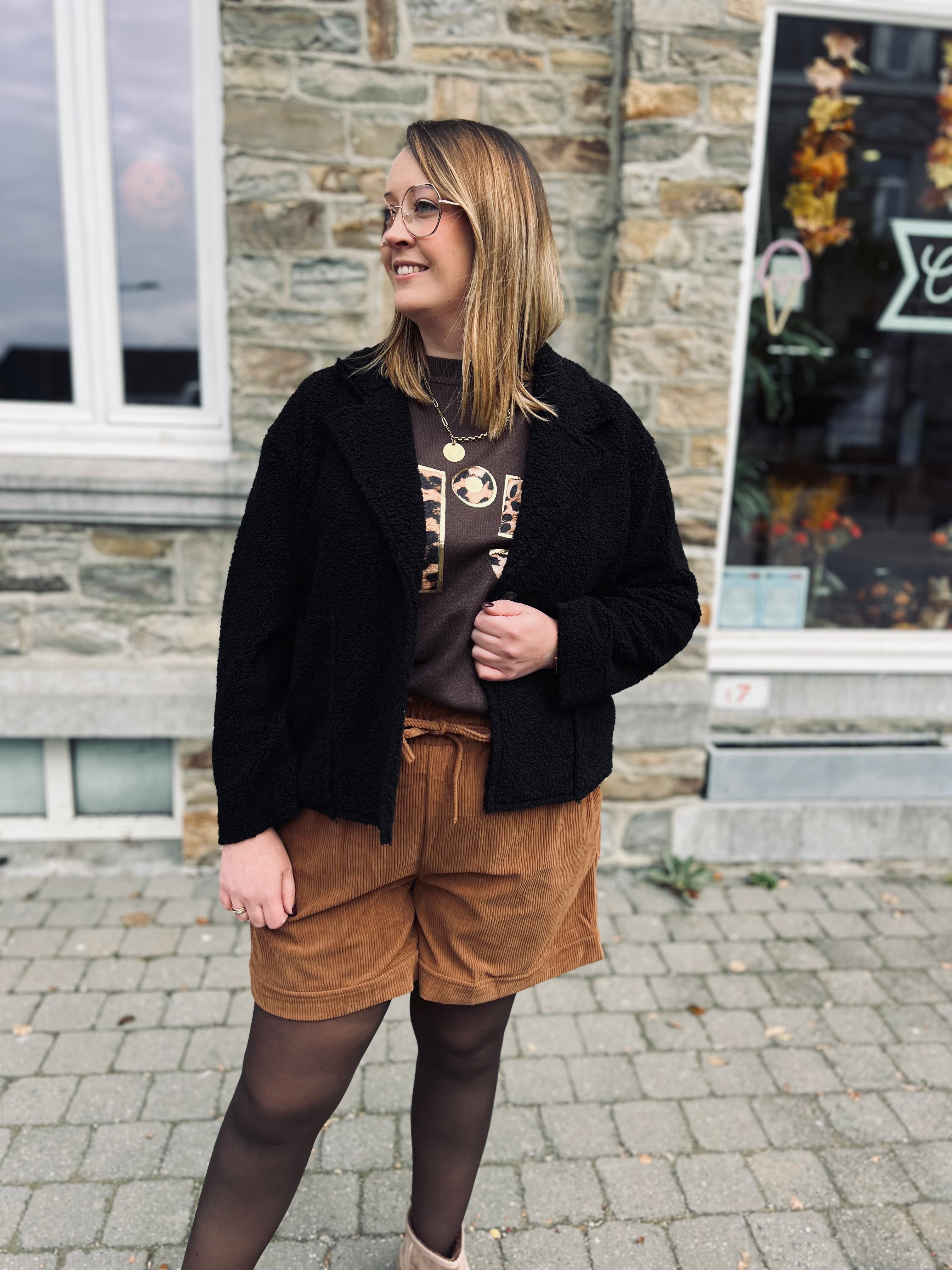 Notre veste SHERPA noire