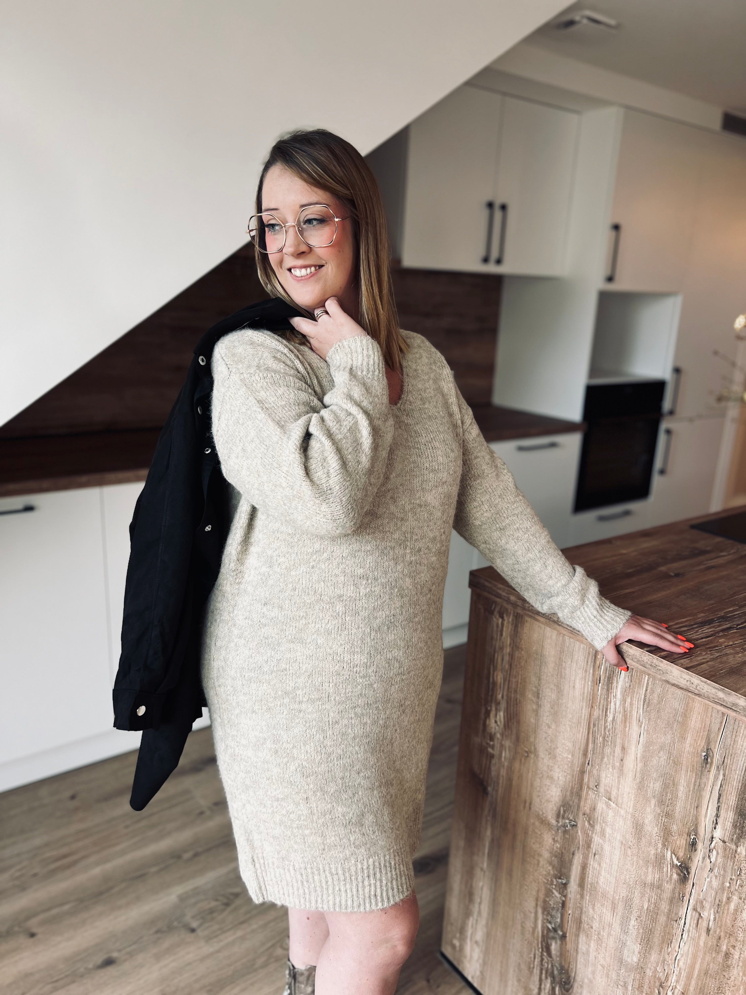 Notre robe LOLA beige