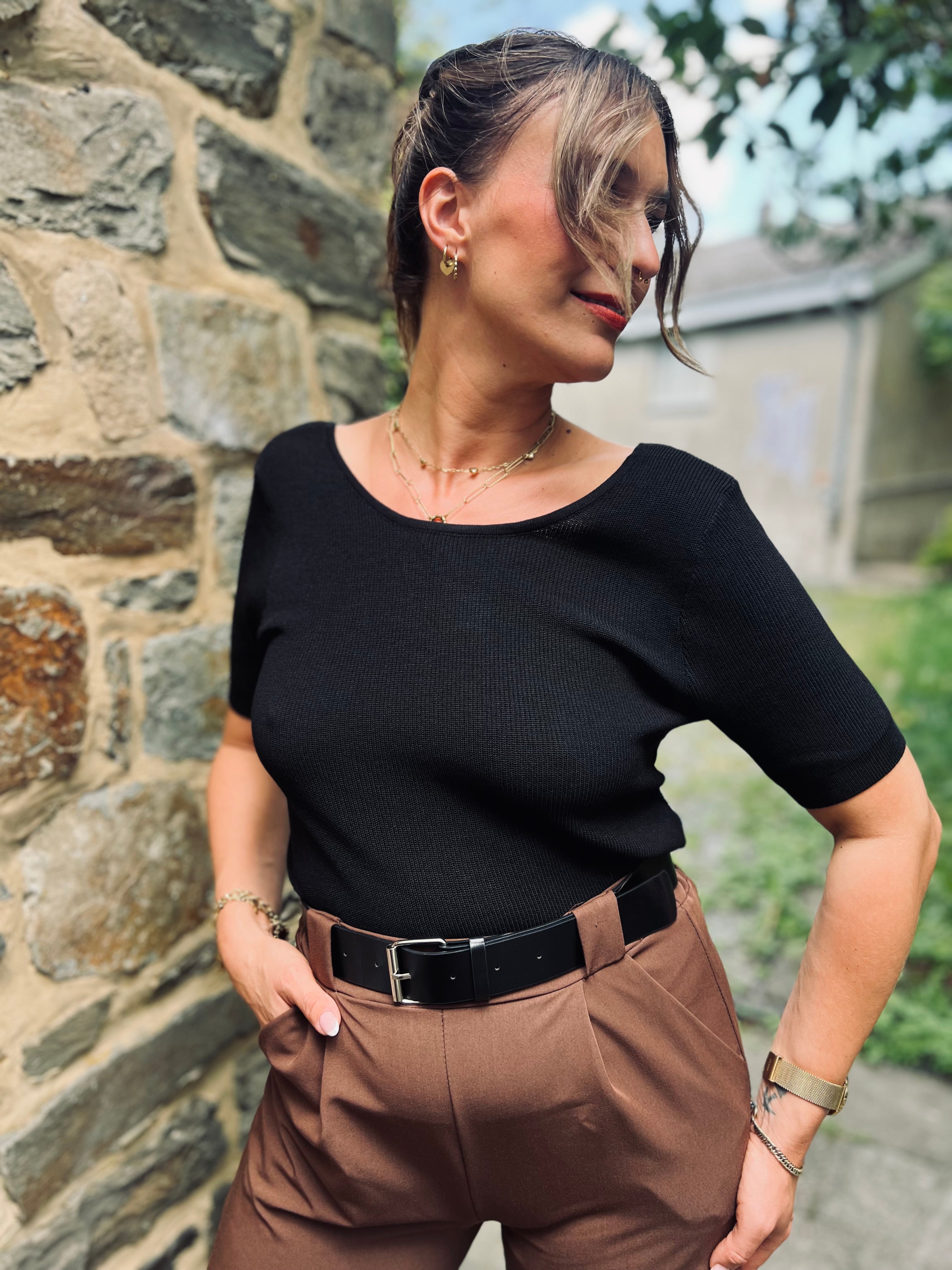 Notre blouse OLIVIA noire