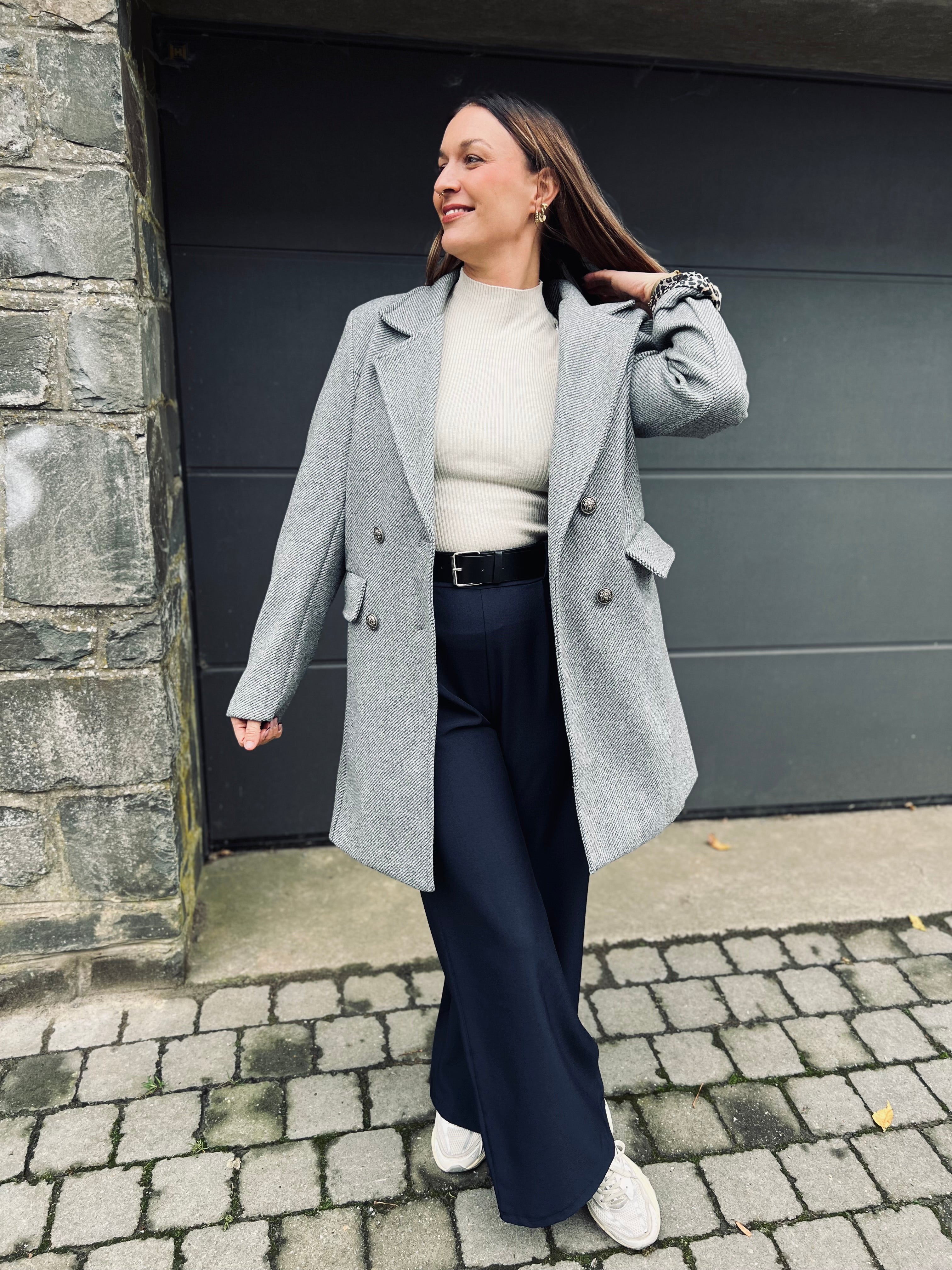 Notre trench ROMANE gris