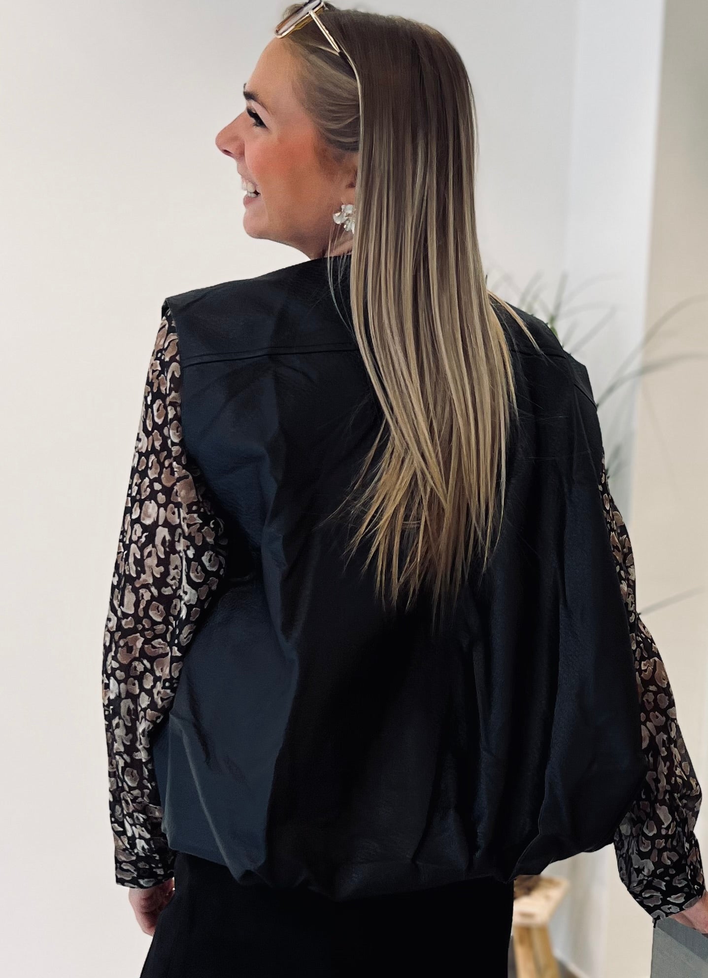 LA VESTE BIKER SANS MANCHES
