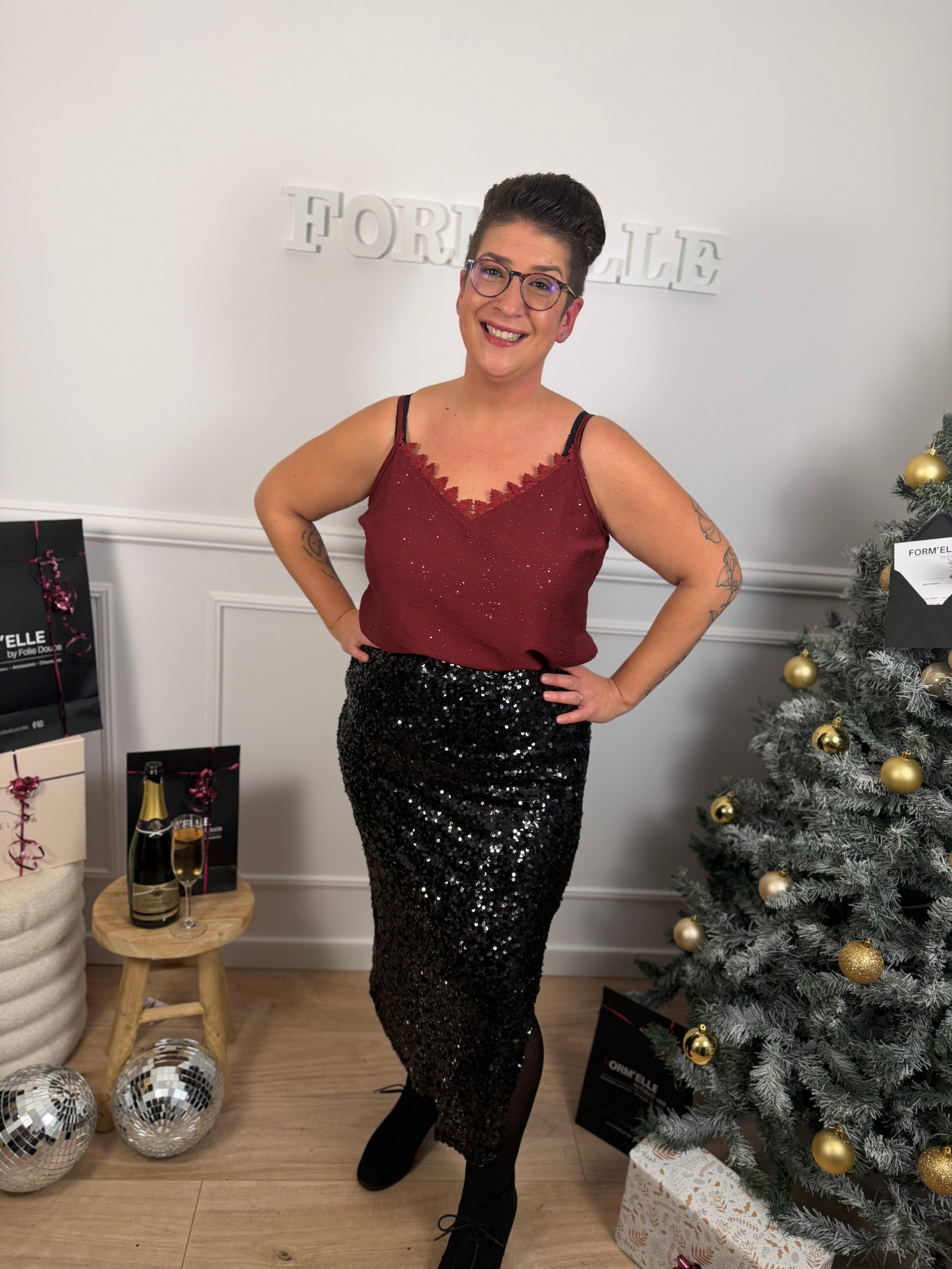 Notre jupe OLIA noire