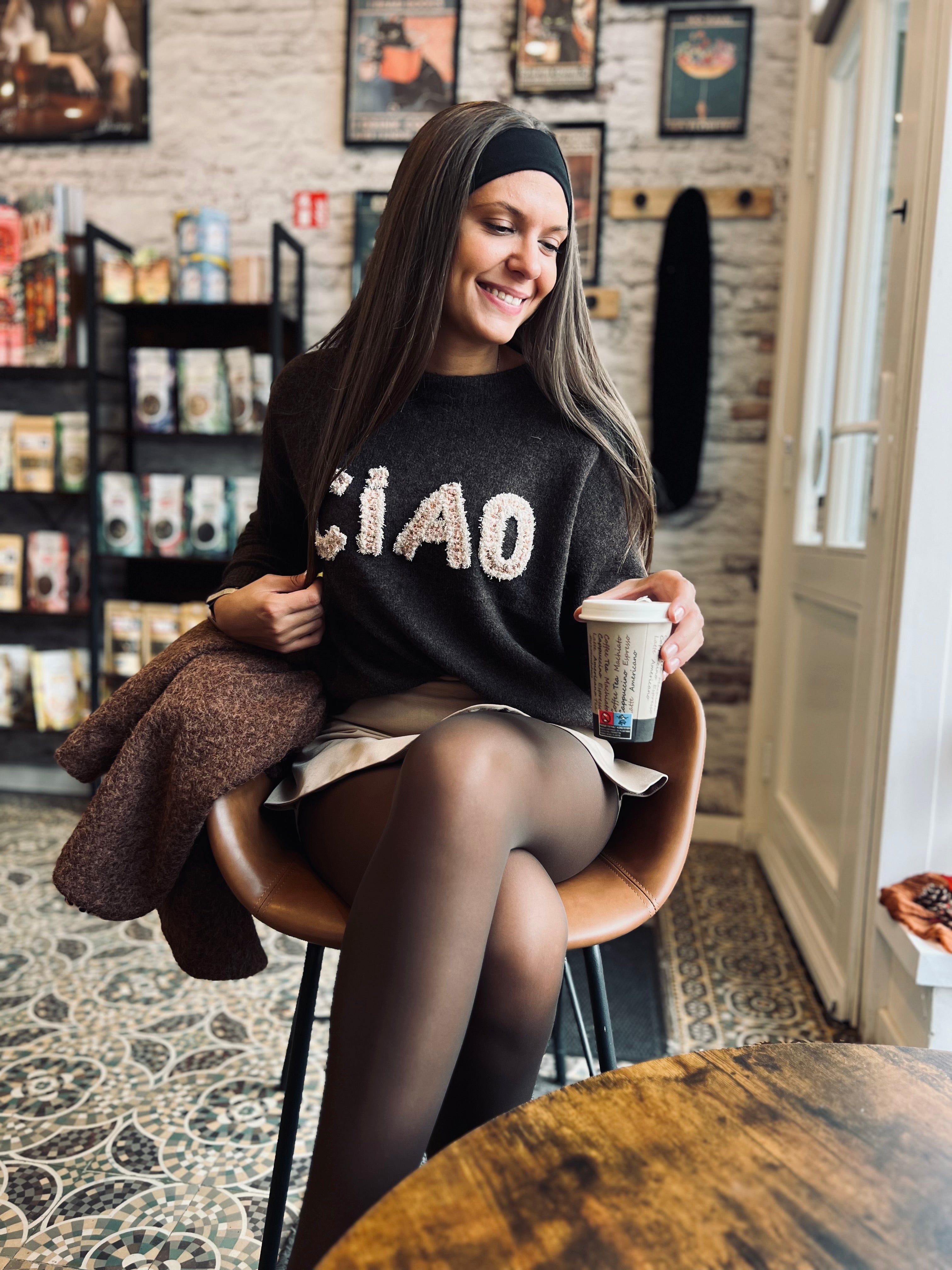 Notre pull CIAO marron
