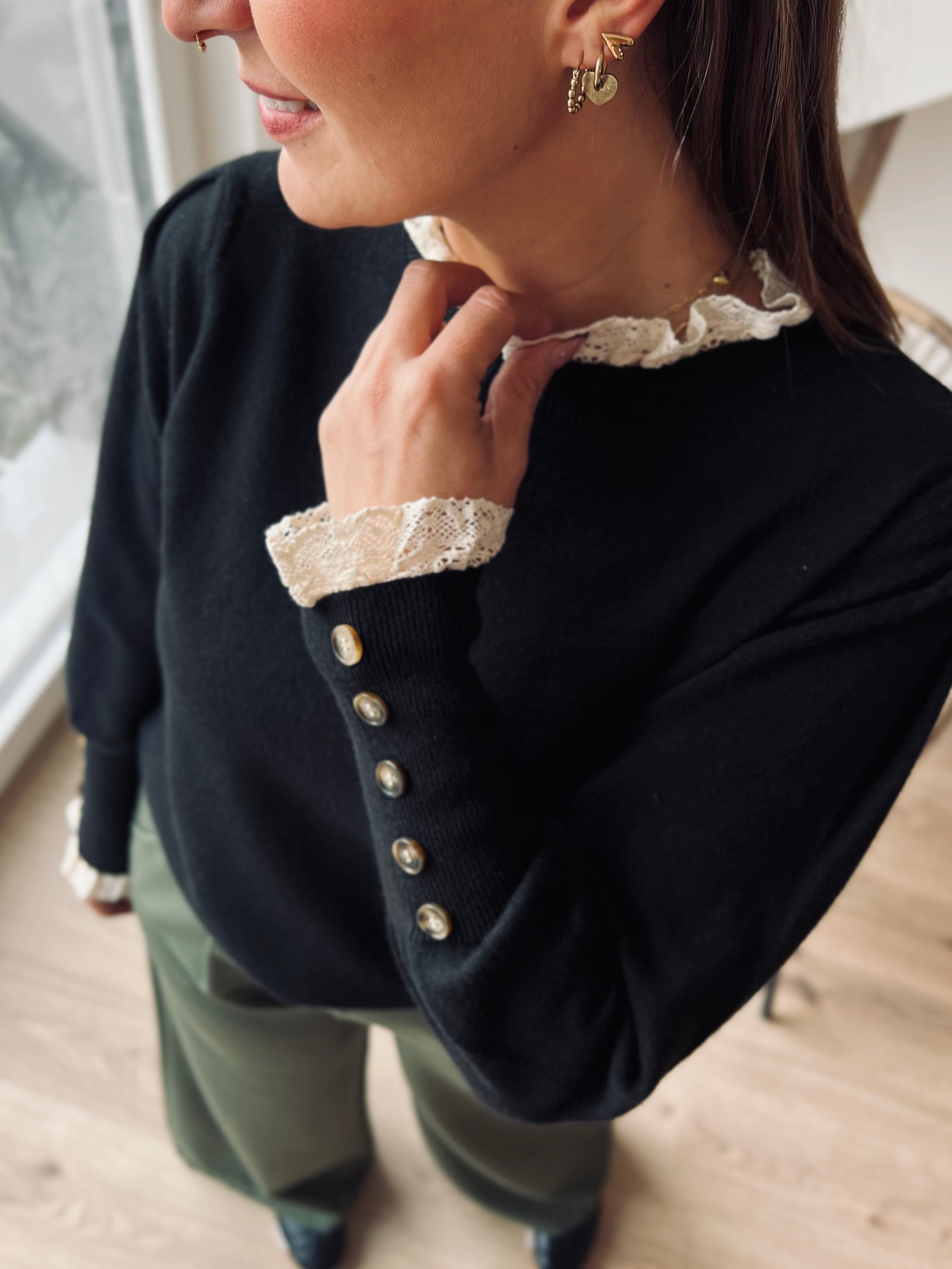 Notre pull ASTRID noir