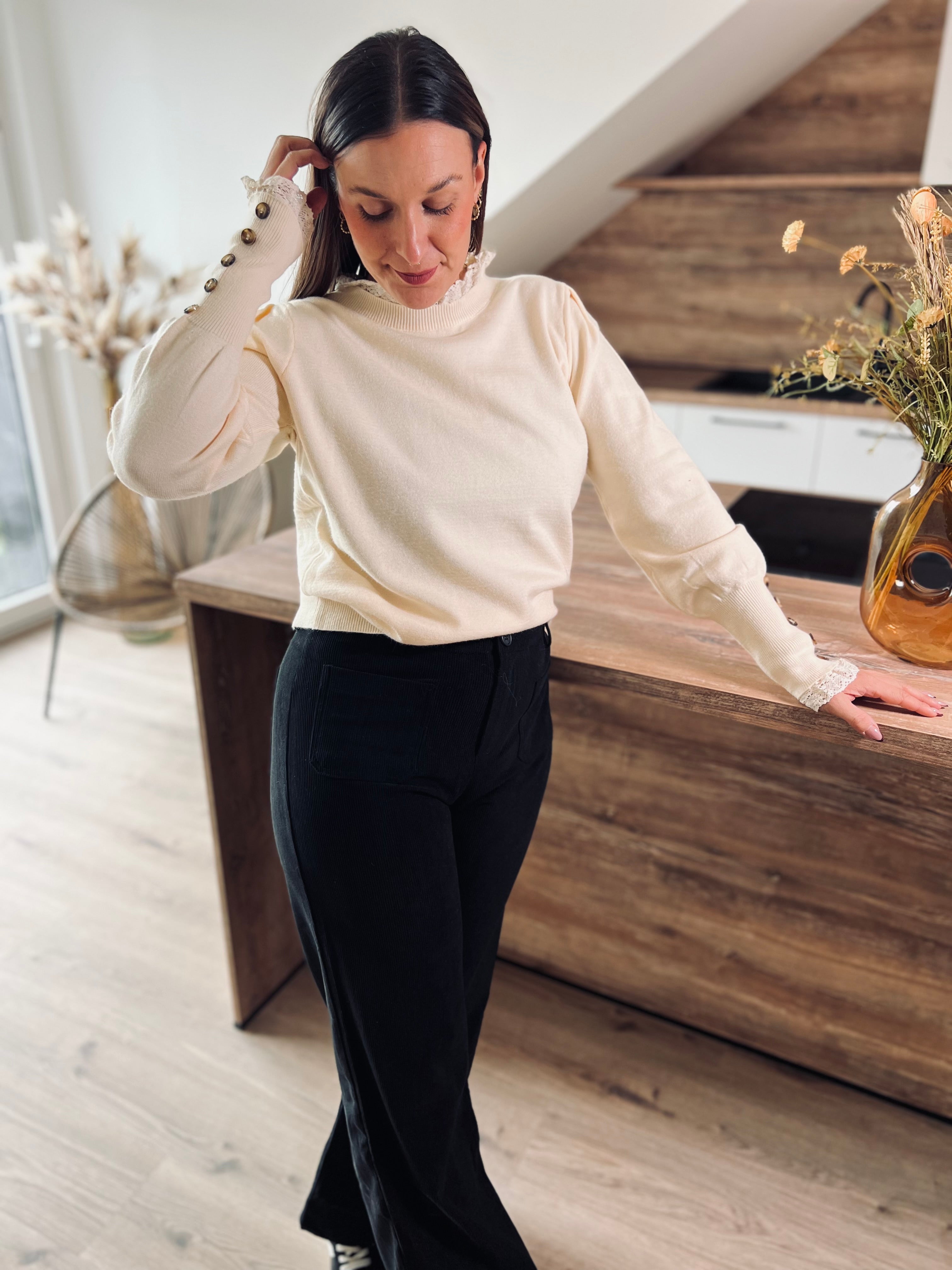 Notre pull ASTRID écru