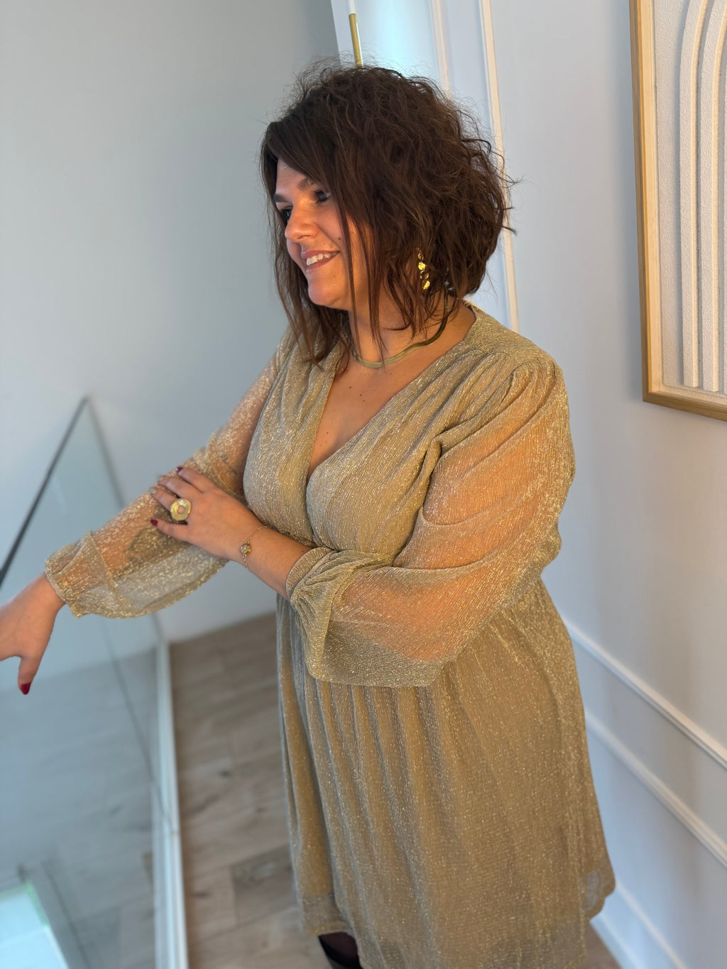 Notre robe AMIRA gold