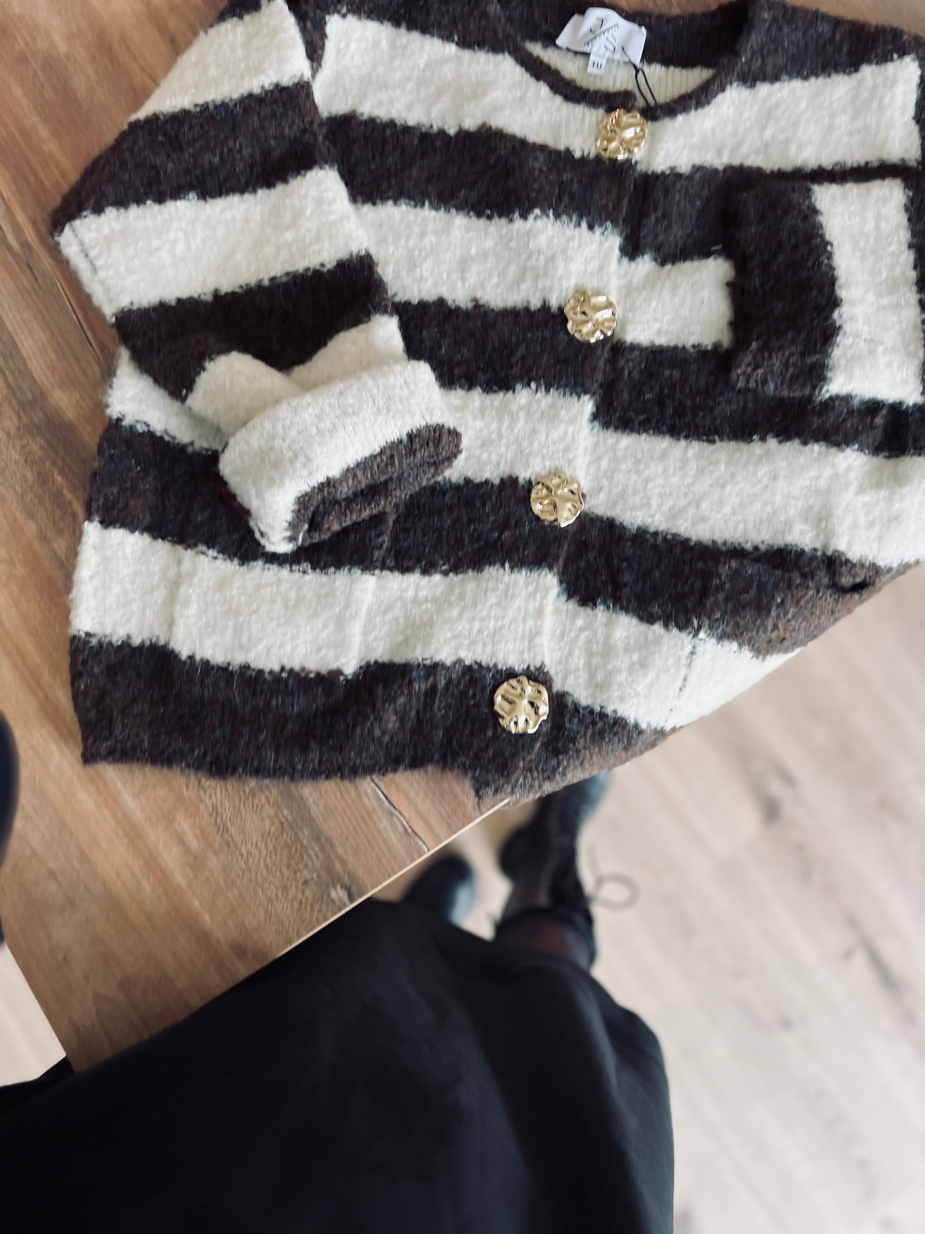 Notre gilet tout doux ELÉA marron