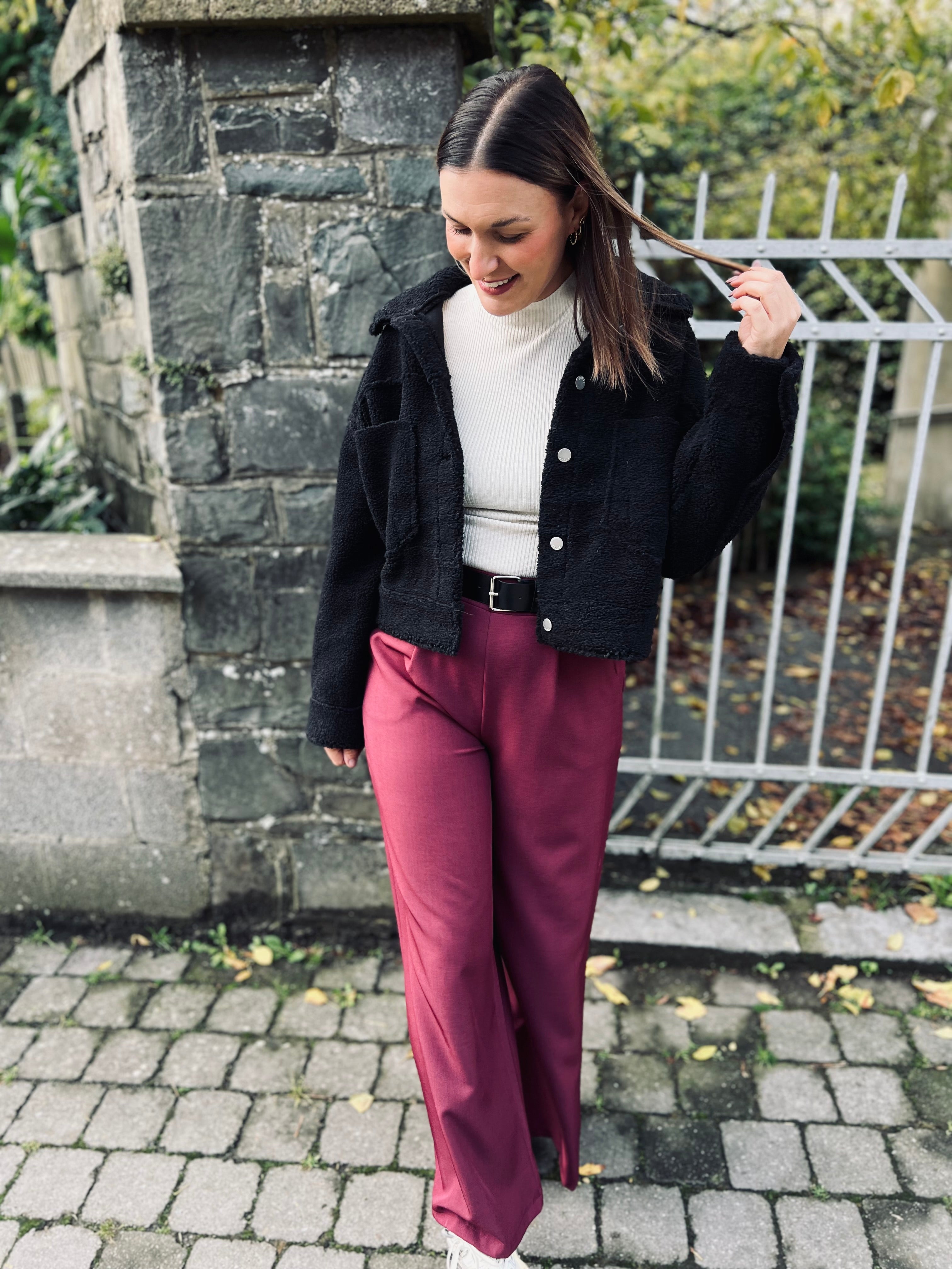 Notre veste douce SHERPA noire