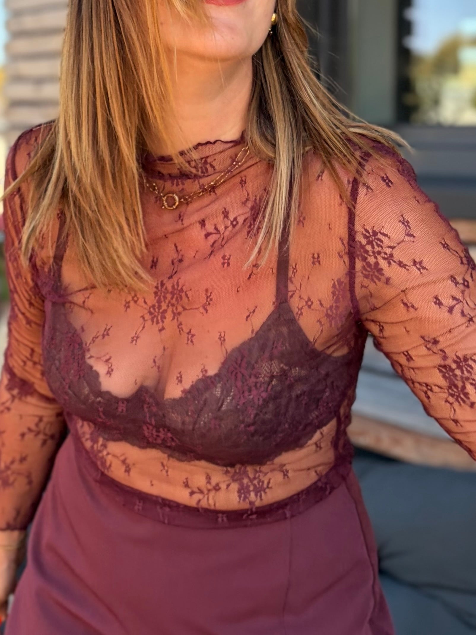LE HAUT REBECA DENTELLE