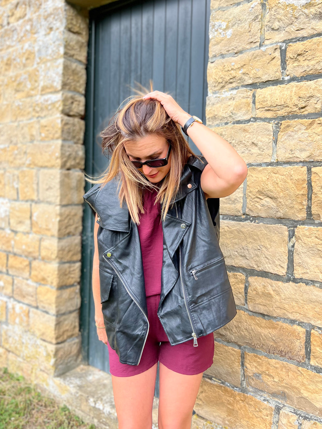LA VESTE OVERSIZE SIMILI