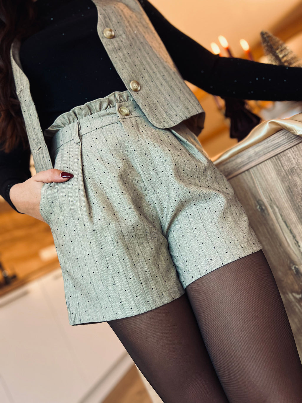 Notre short EVA beige