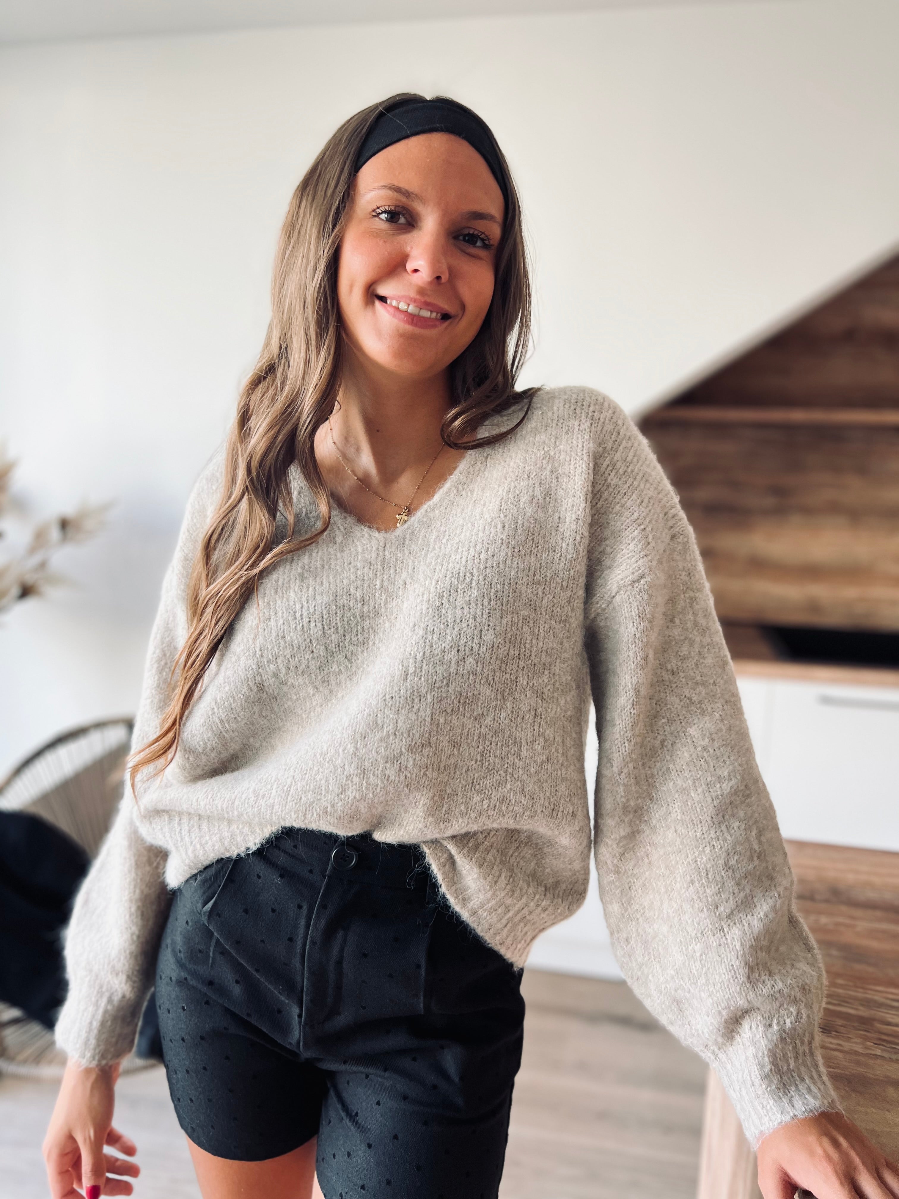 Notre pull DANA écru