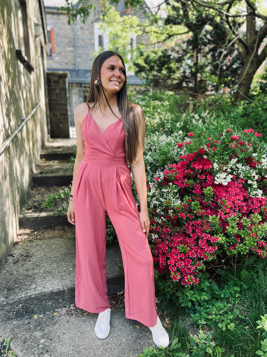 Combinaison LAURA vieux rose