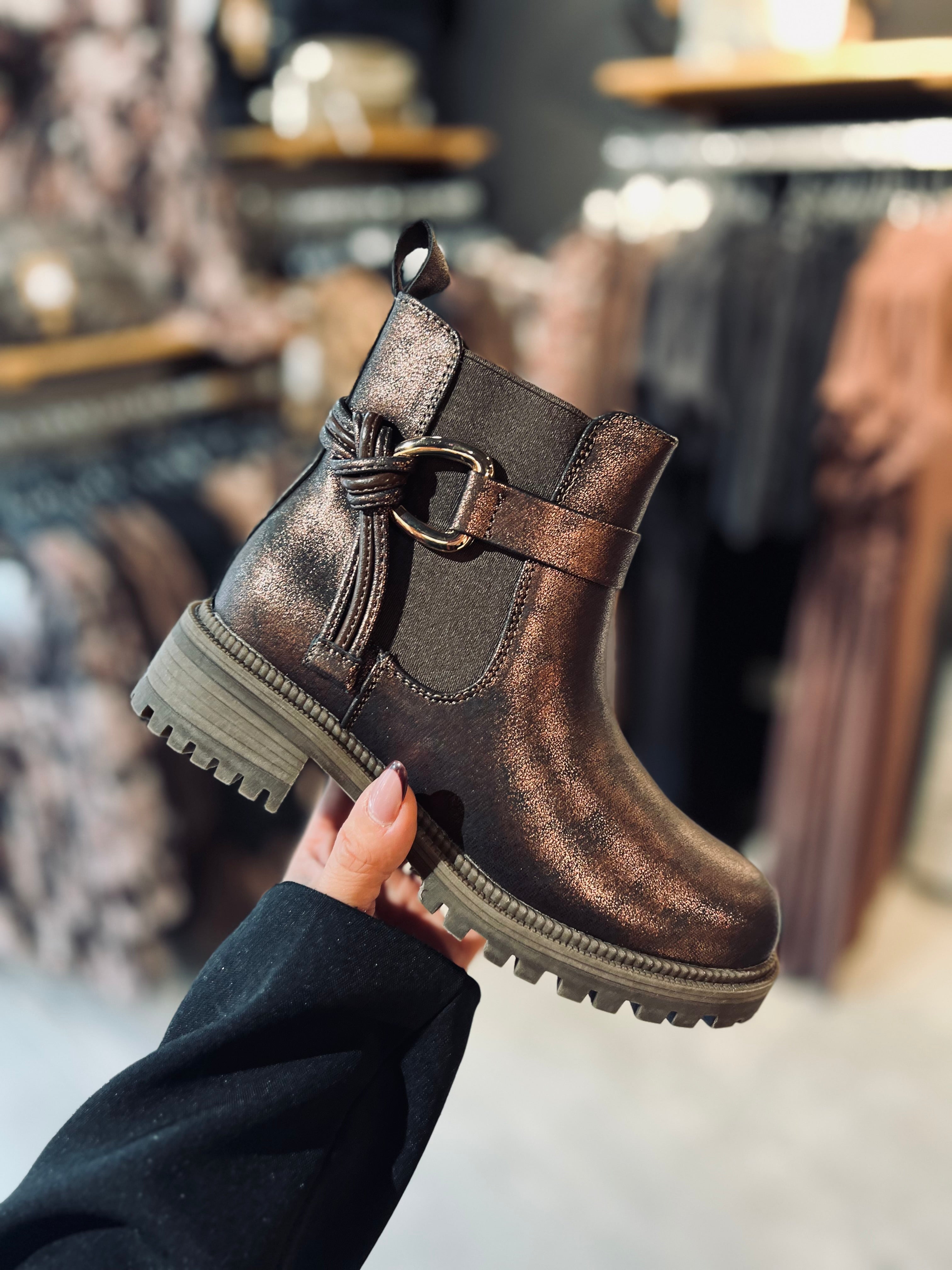 Nos bottines CLOTILDE marron
