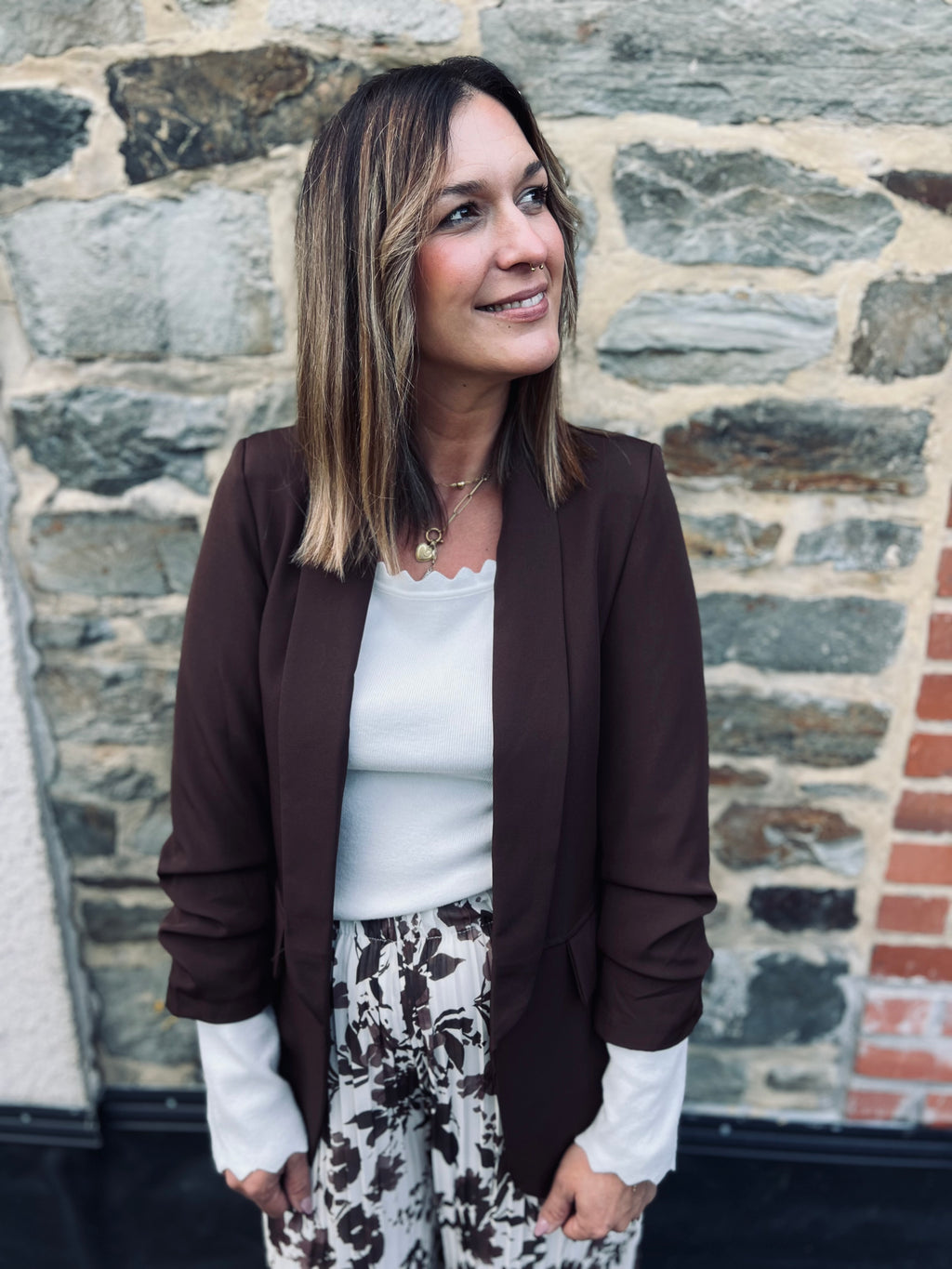 Notre blazer MAÉ marron