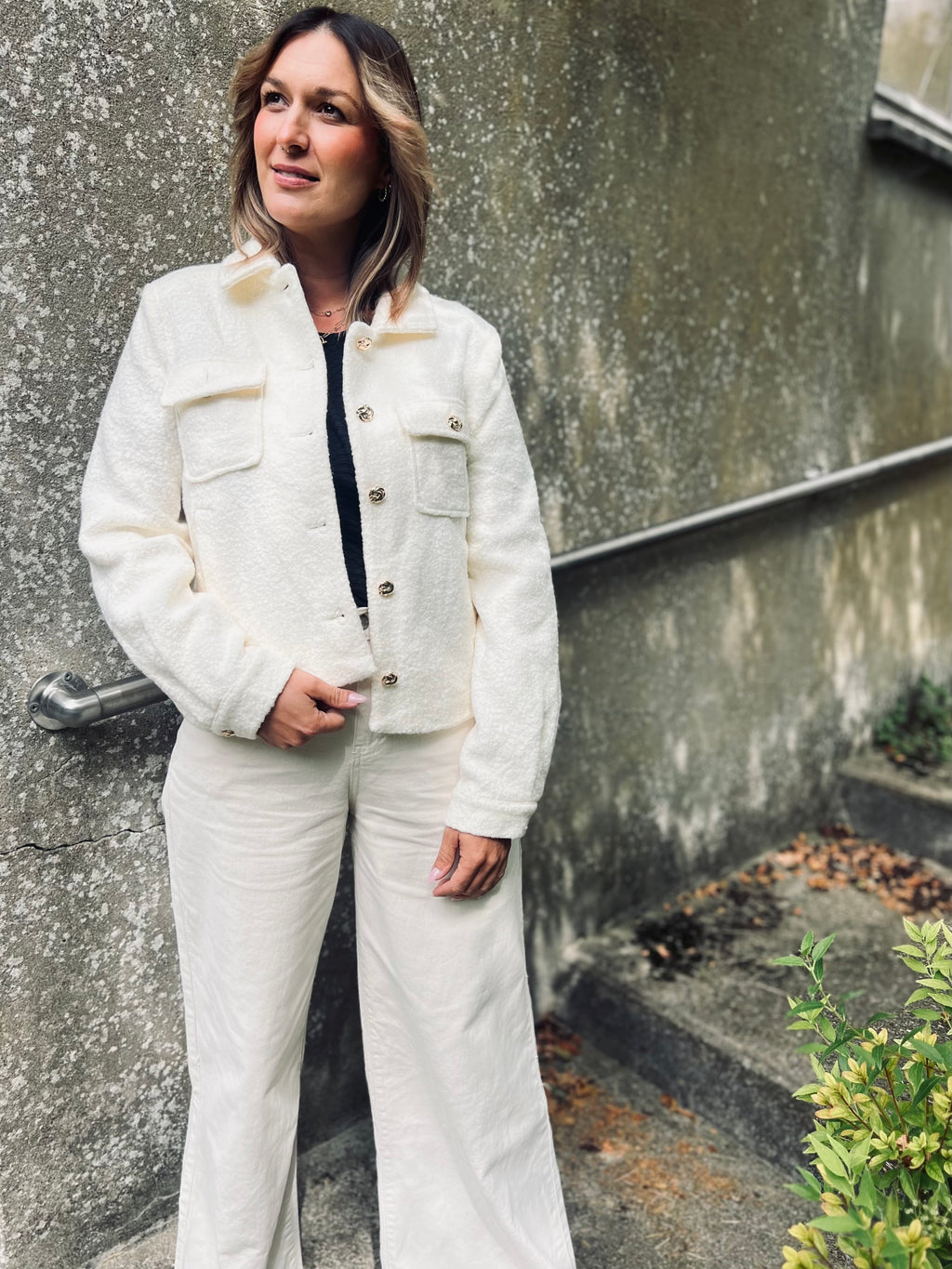 Notre veste LEÏA écrue