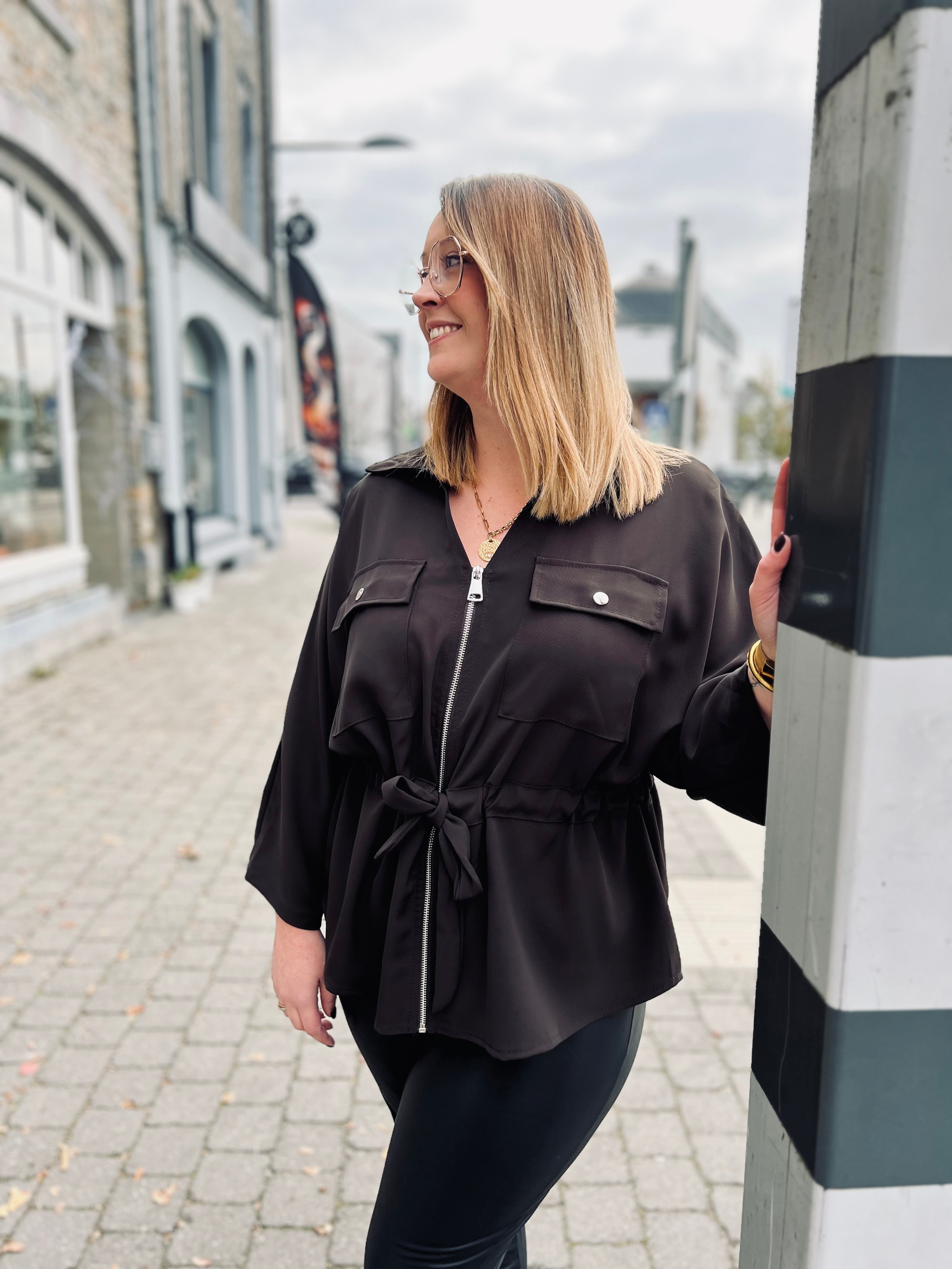 Notre blouse ANDY marron