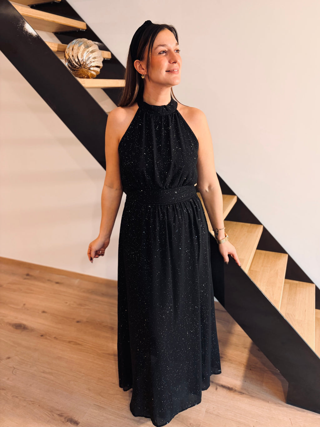 Notre robe longue MARIA noire