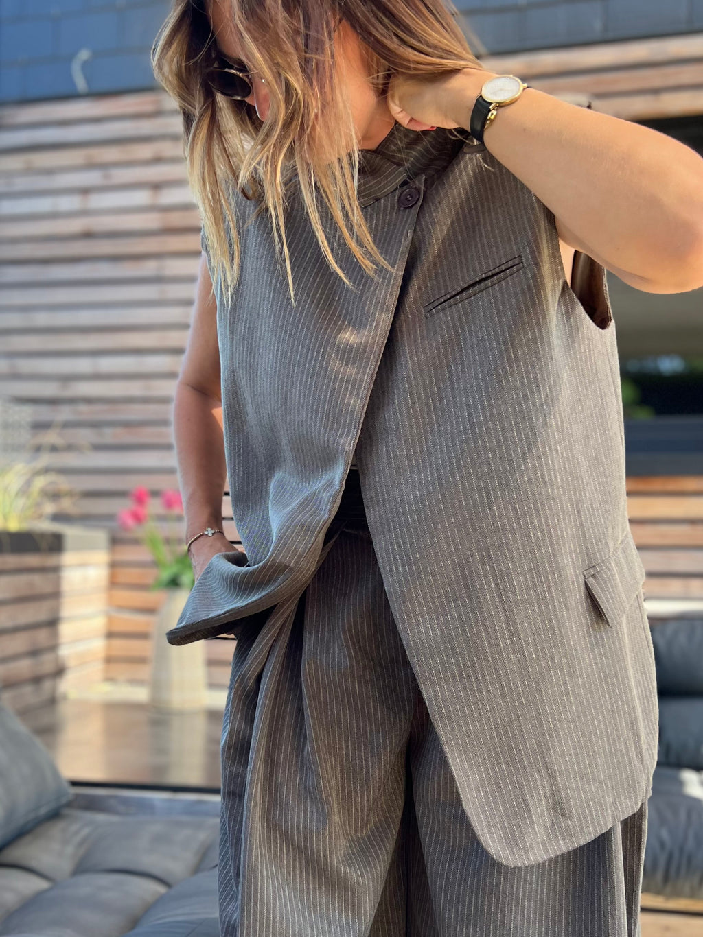 LE BLAZER BROOKE SANS MANCHES