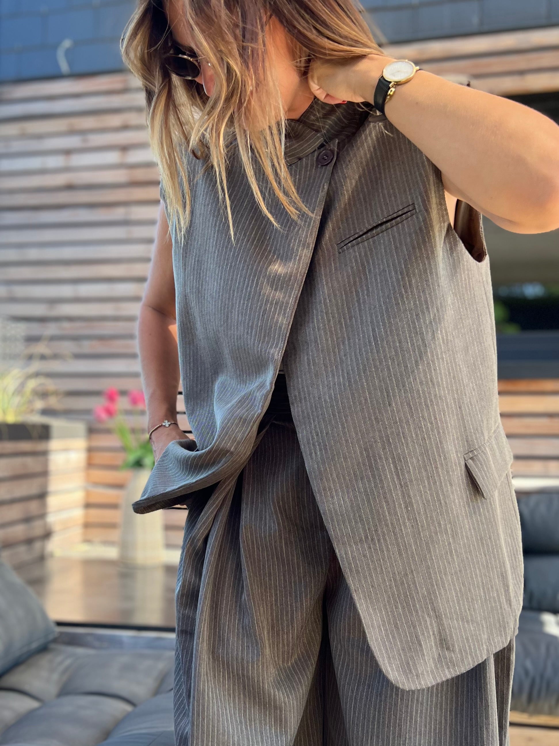LE BLAZER BROOKE SANS MANCHES