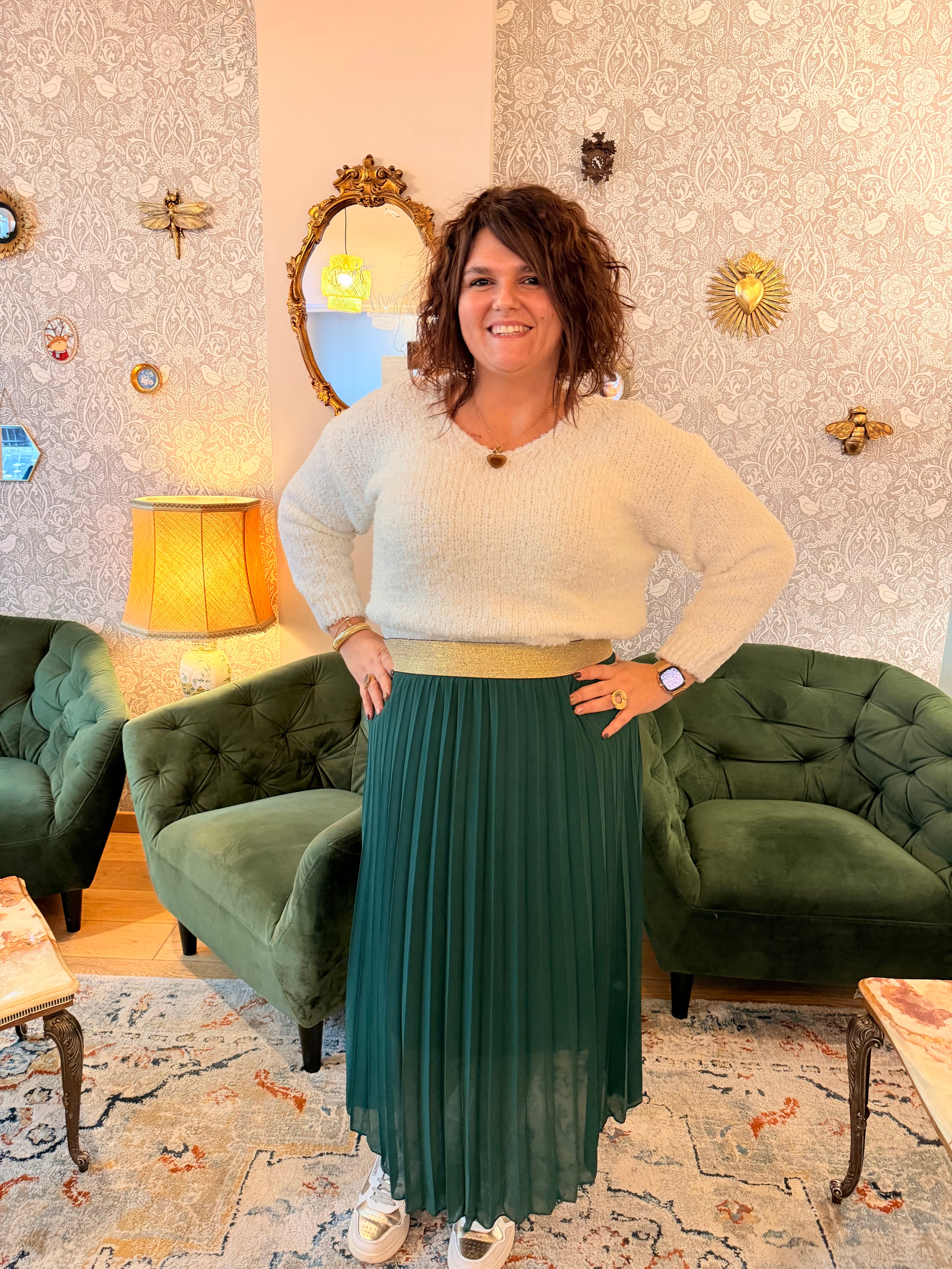 Notre jupe ERYN émeraude