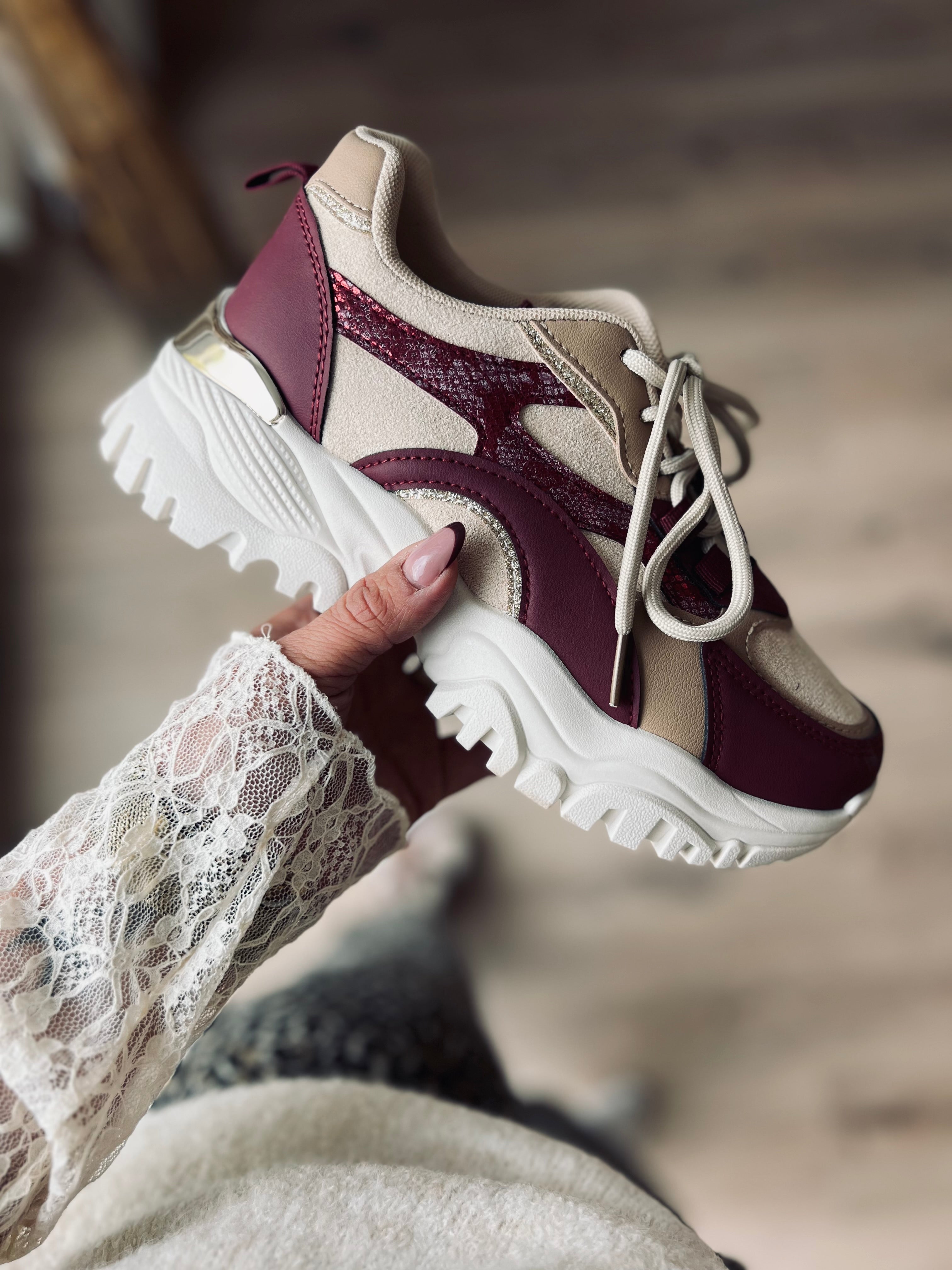 Nos sneakers ÉLOY bordeaux