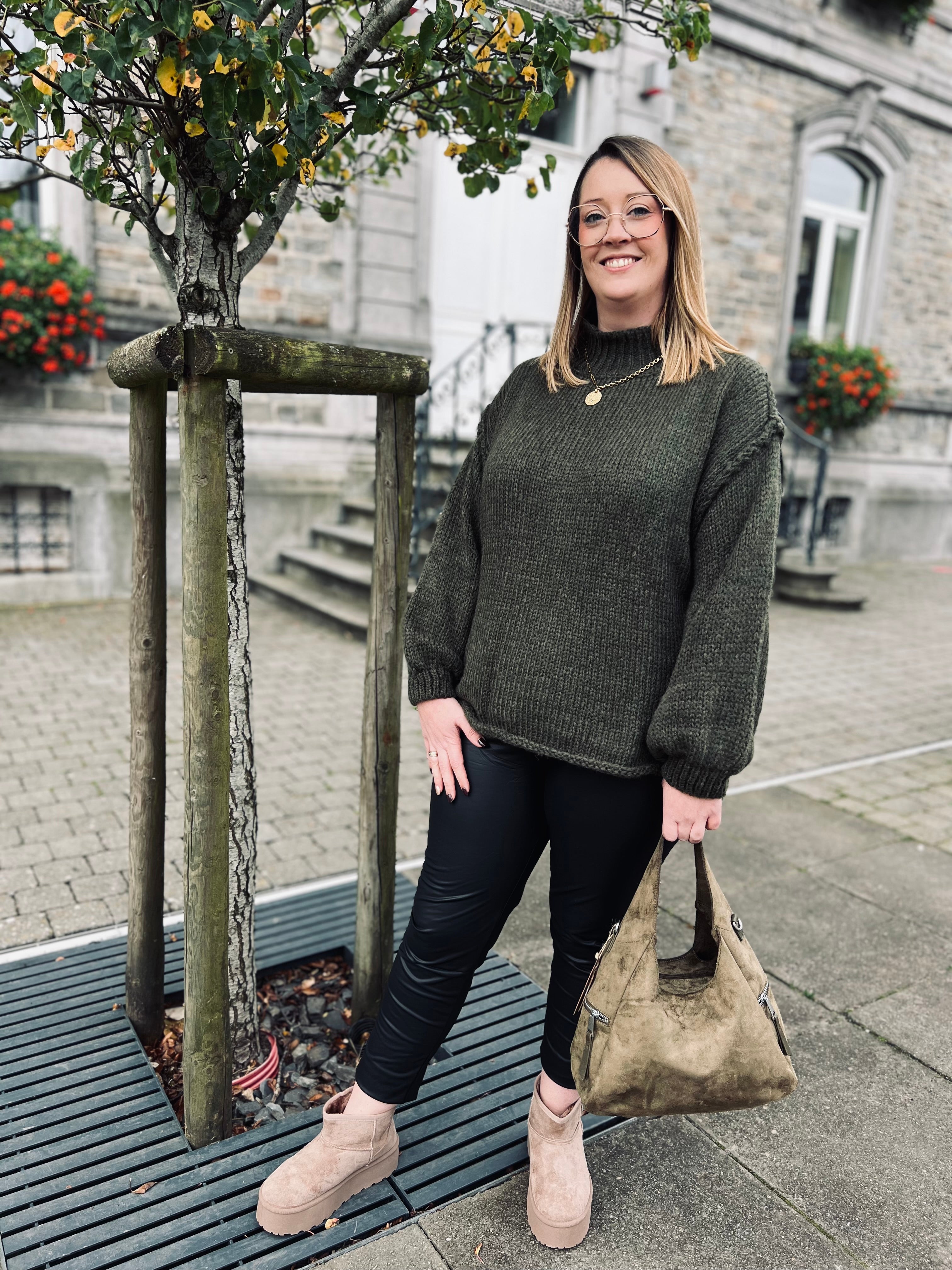 Notre pull ROMANE kaki