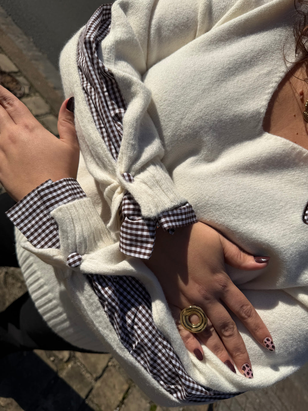 Notre pull LOANE écru