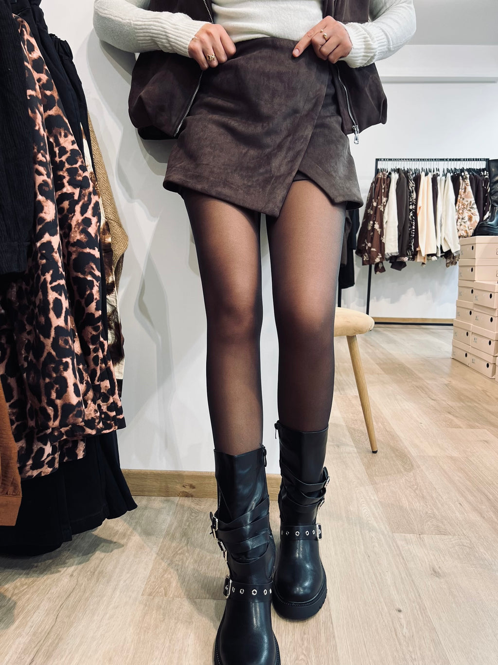 Notre jupe|short SUZON marron