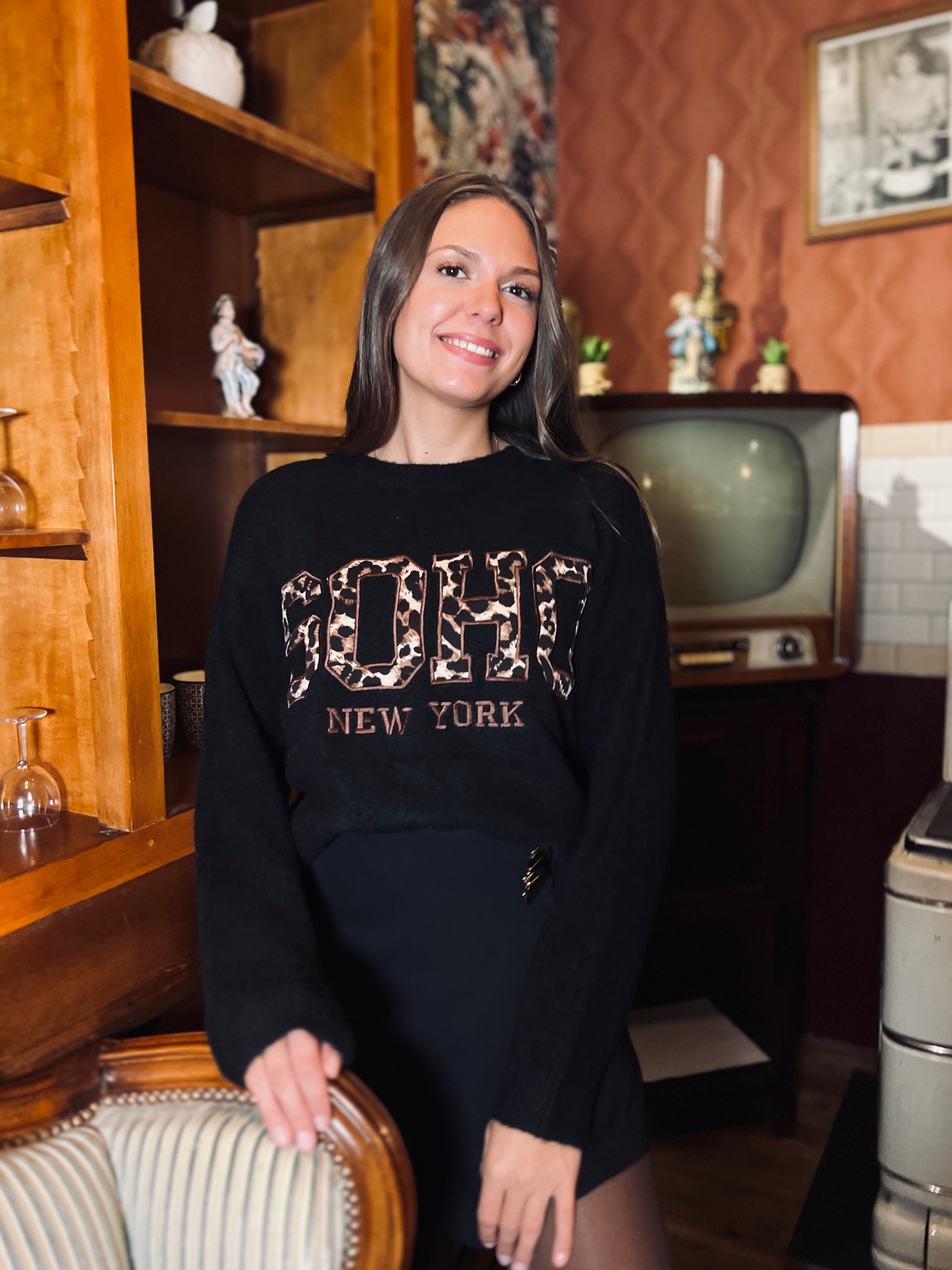 Notre pull « SOHO » noir