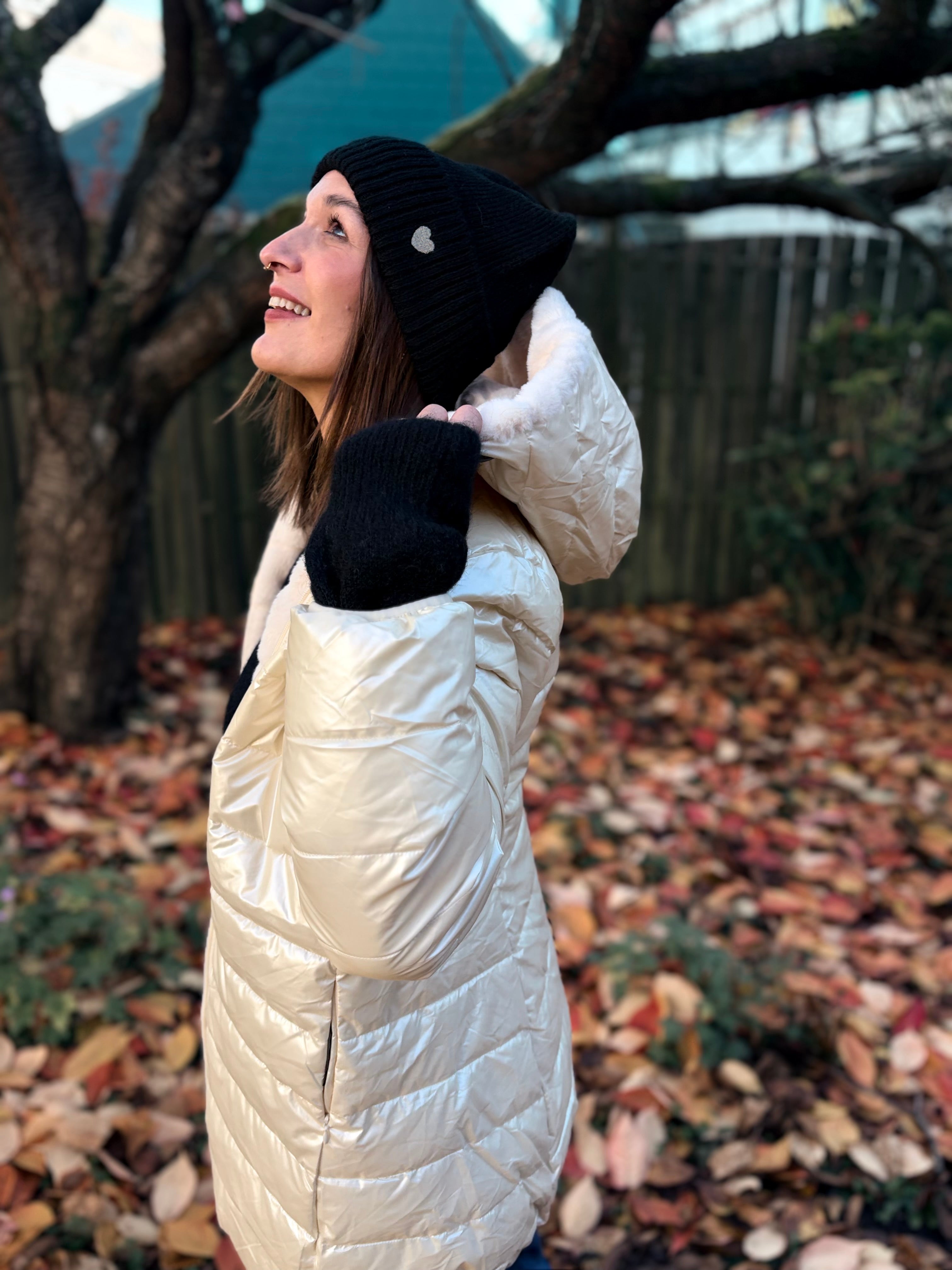 Notre manteau long KARLA beige