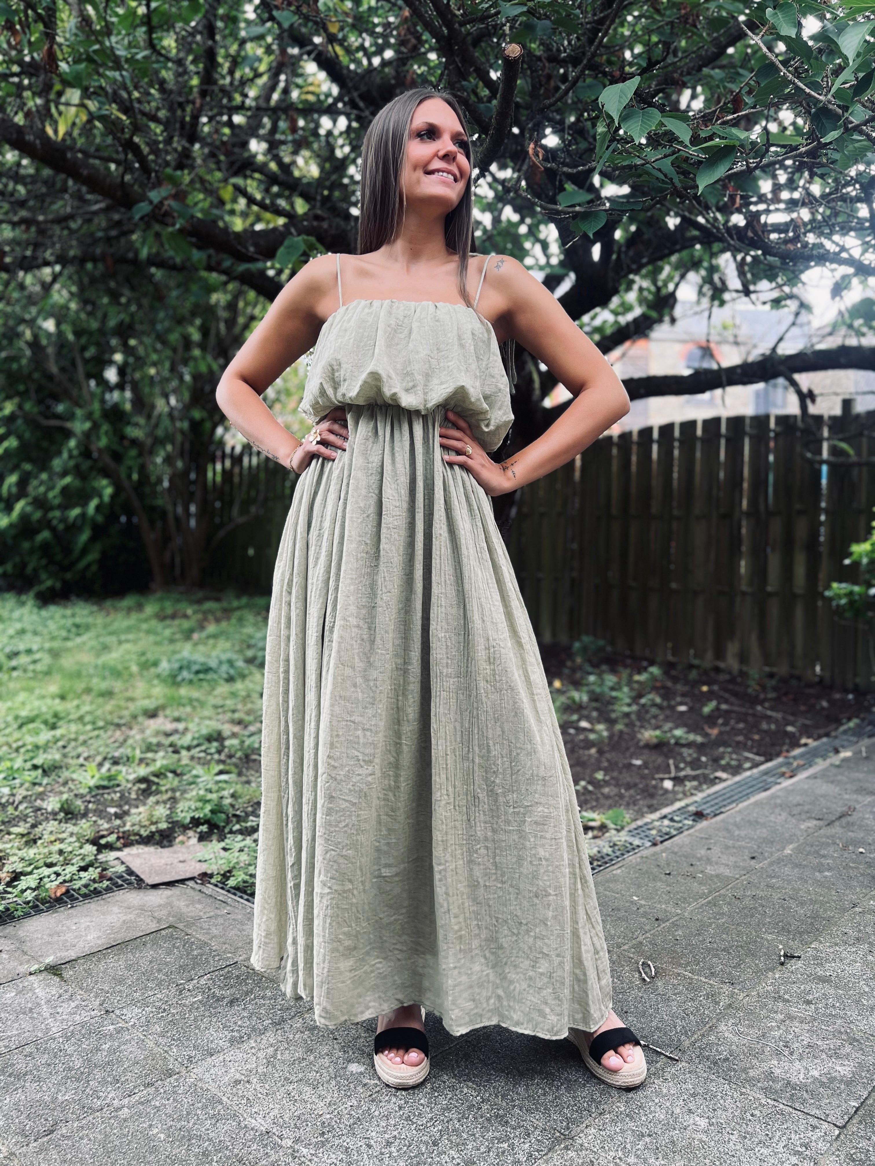 Notre robe INAYA sauge