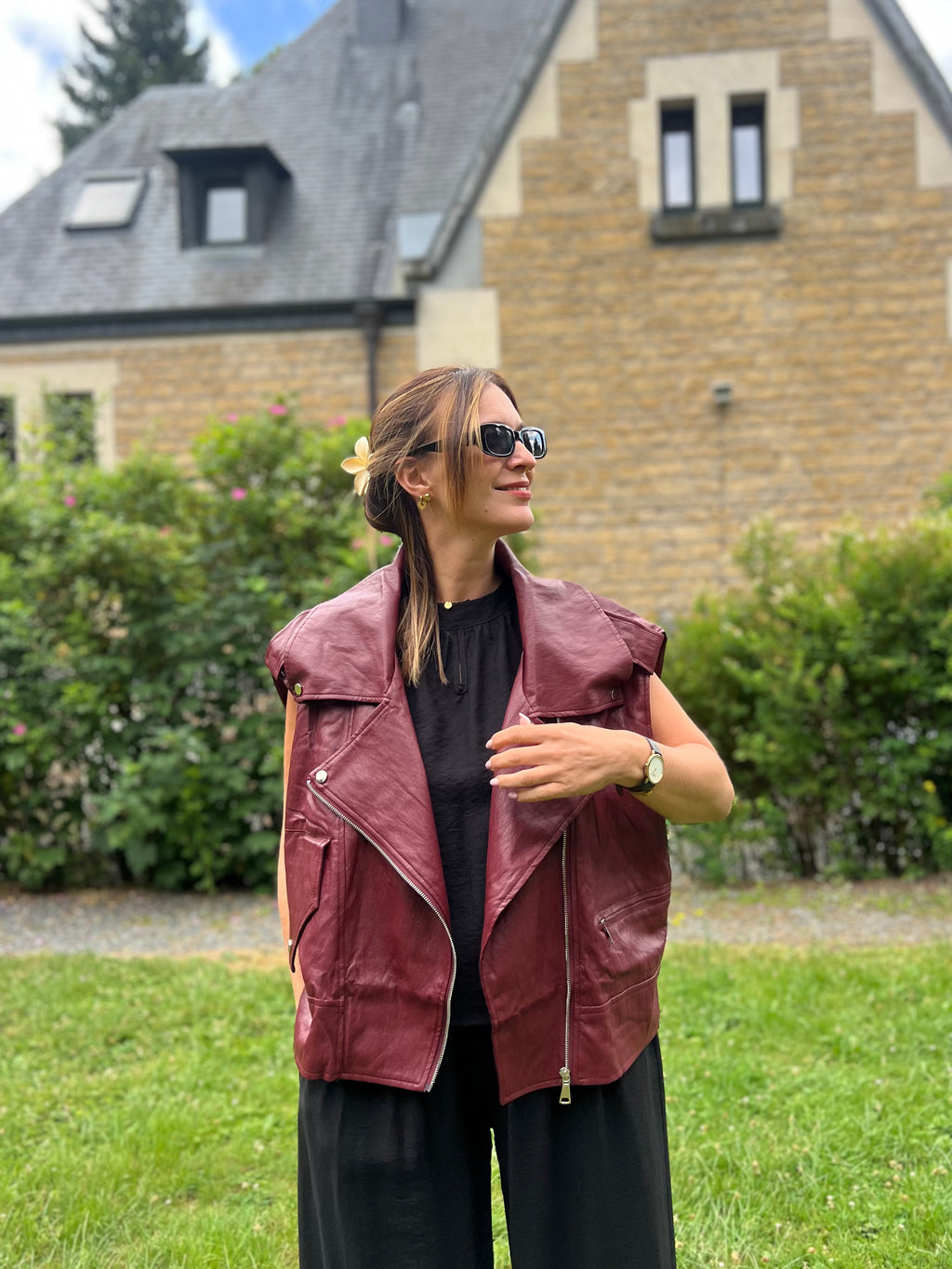 LA VESTE OVERSIZE SIMILI
