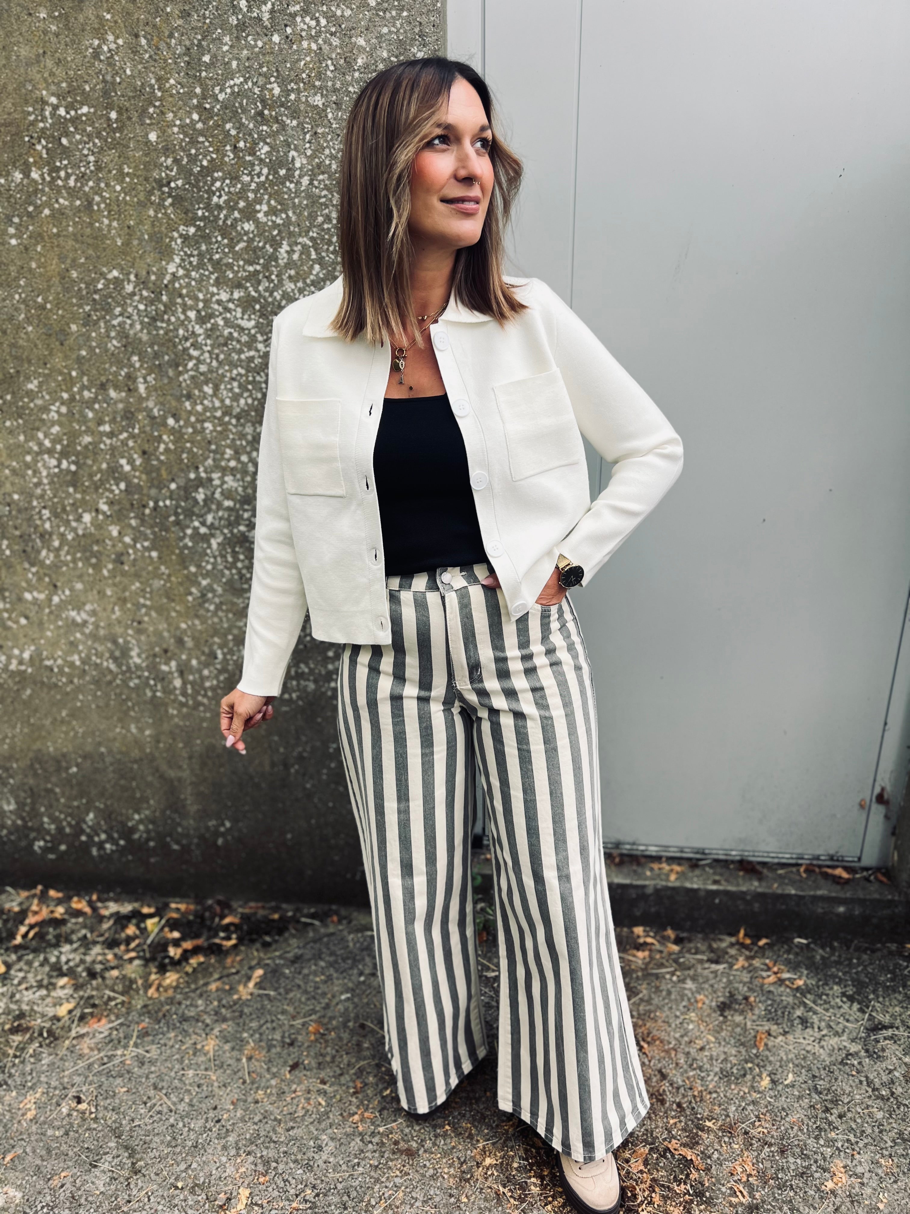 Notre gilet GIORGIA écru